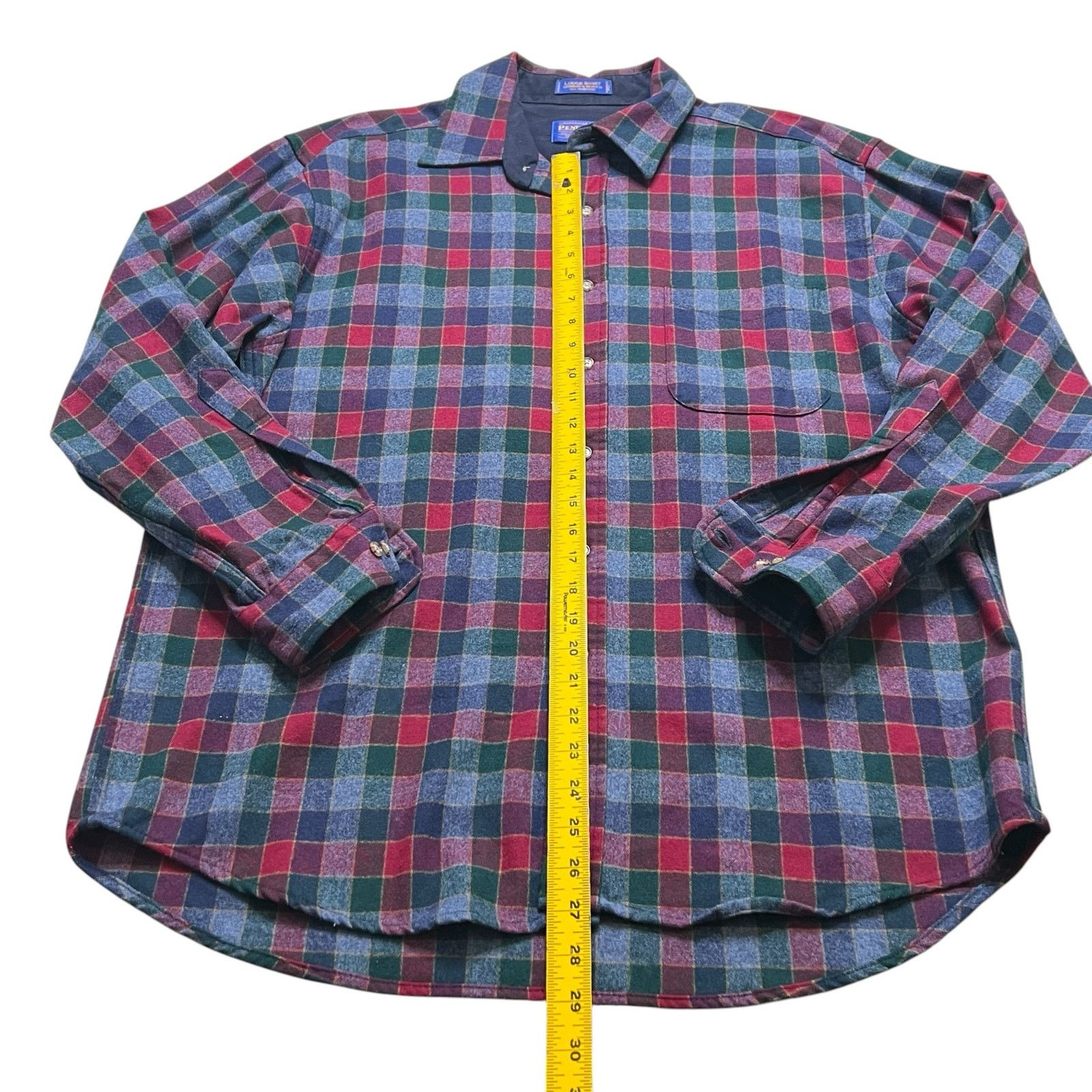 Pendleton Vintage Pendleton Flannel Mens Large Red Button Up Shirt Size US L / EU 52-54 / 3 - 6 Thumbnail
