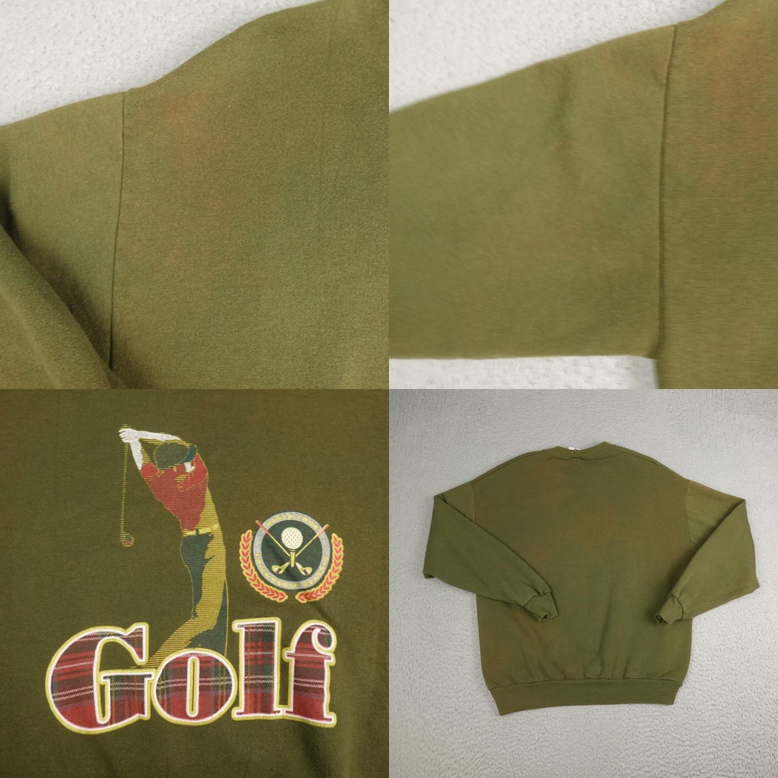 Jerzees VINTAGE Jerzees Sweatshirt Mens XL Green Golf Graphic Fleece Crewneck USA 90s Size US XL / EU 56 / 4 - 8 Thumbnail