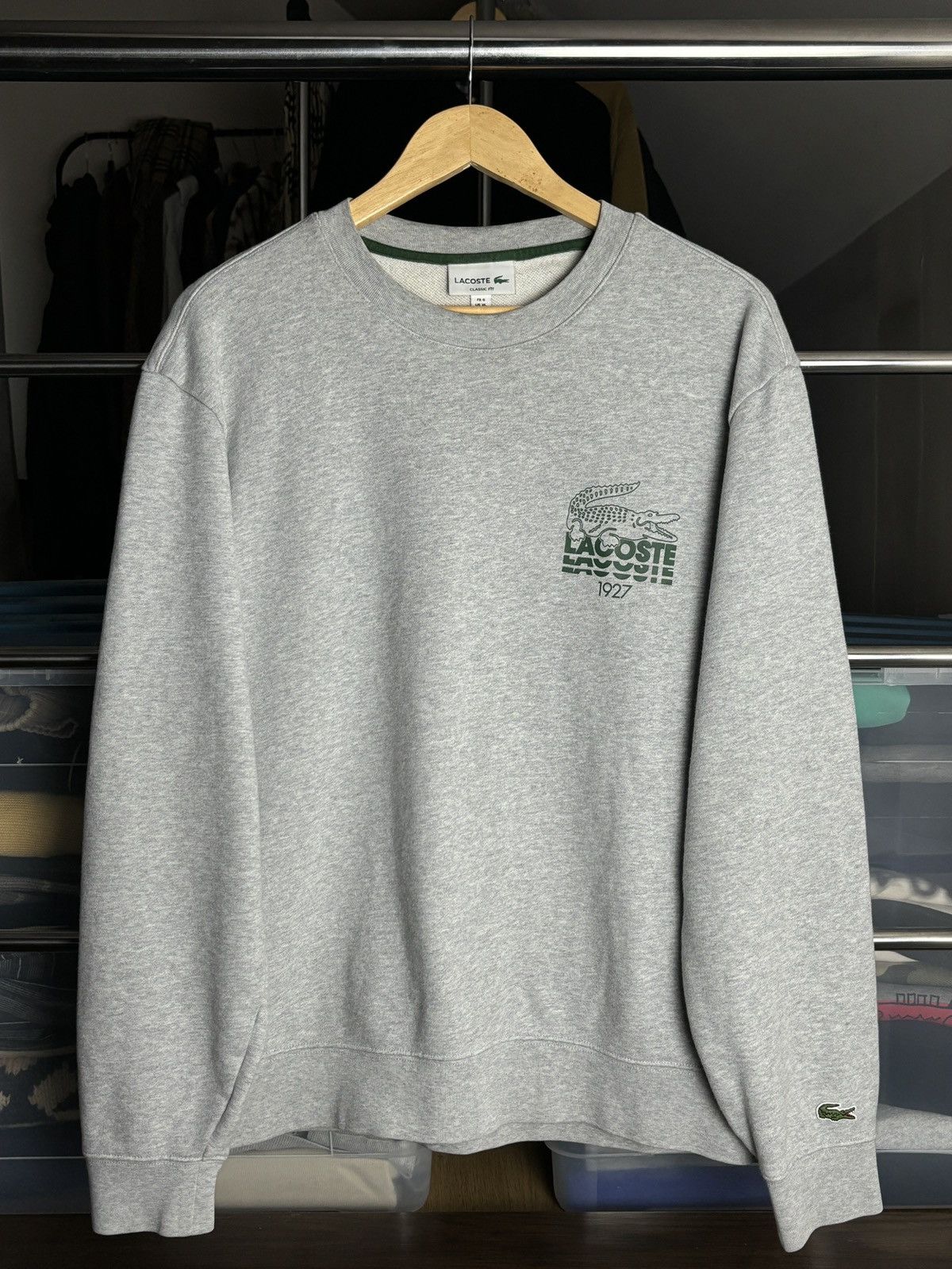 Lacoste Lacoste Sweatshirt Logo Crewneck Size US XL / EU 56 / 4 - 1 Thumbnail