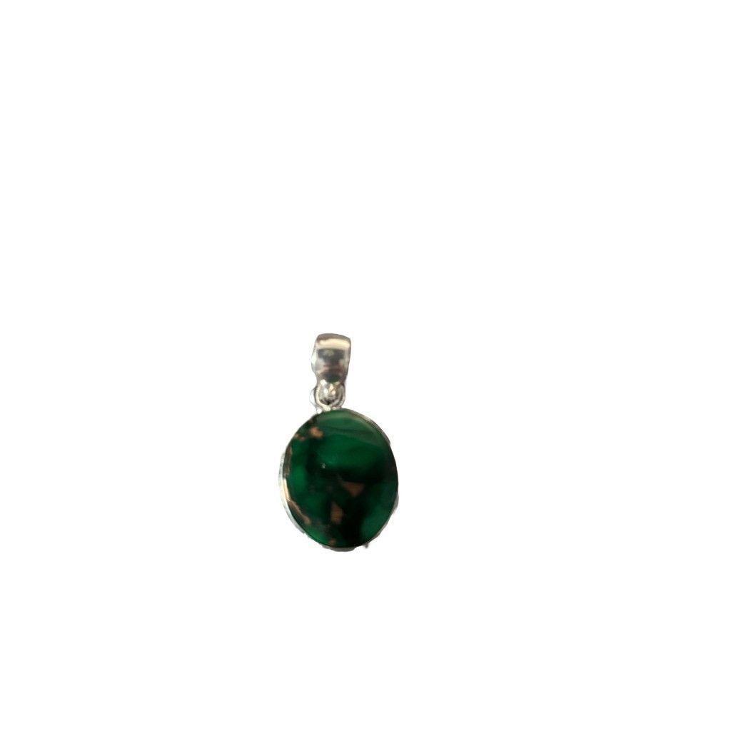 Other Handmade Green and Copper Malachite Peridot Pendant SS Size ONE SIZE - 2 Thumbnail