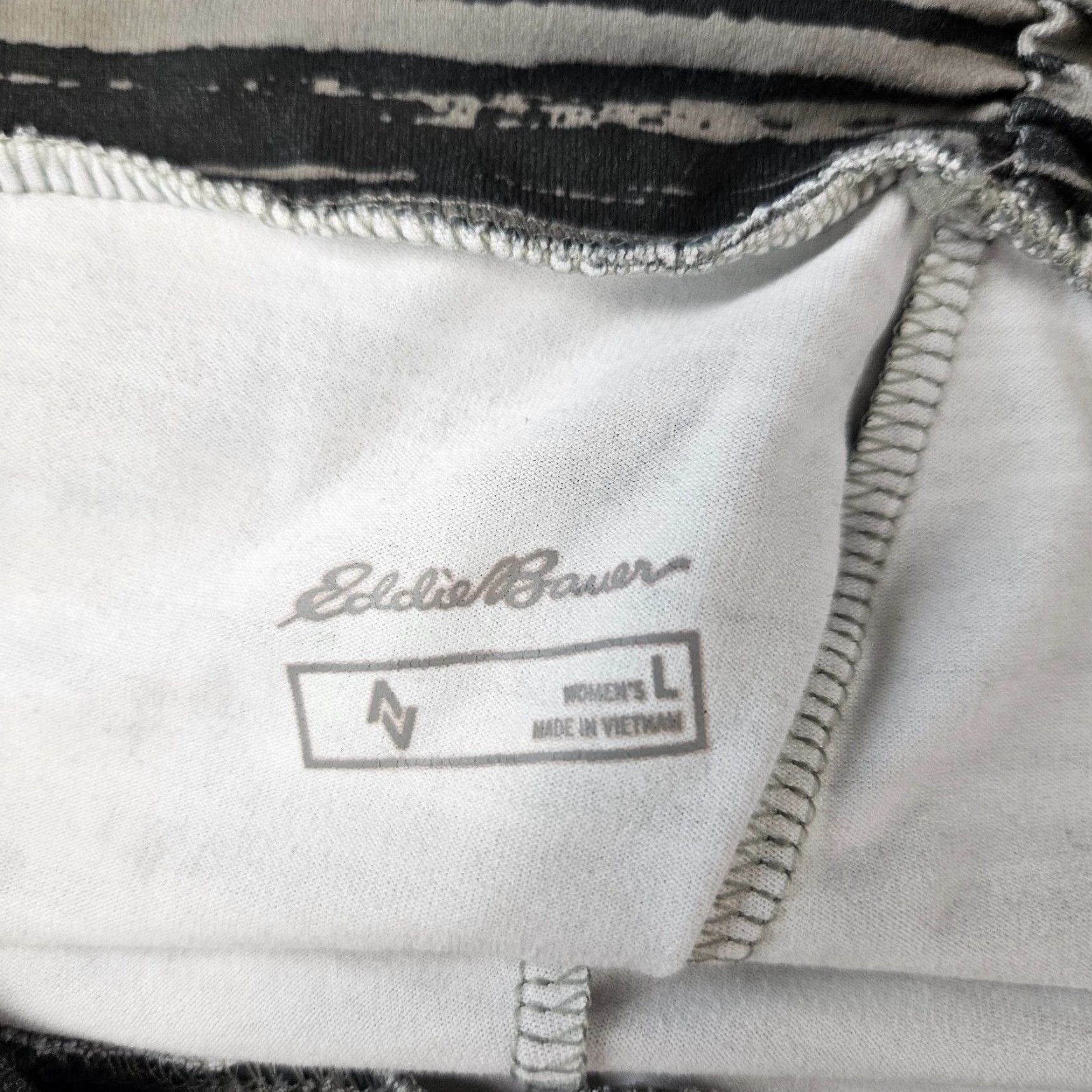 Eddie Bauer Eddie Bauer Womens Skirt Sz Large Gray Stripe Pull On Knee Length A-Line Size 36" / US 14 / IT 50 - 4 Thumbnail