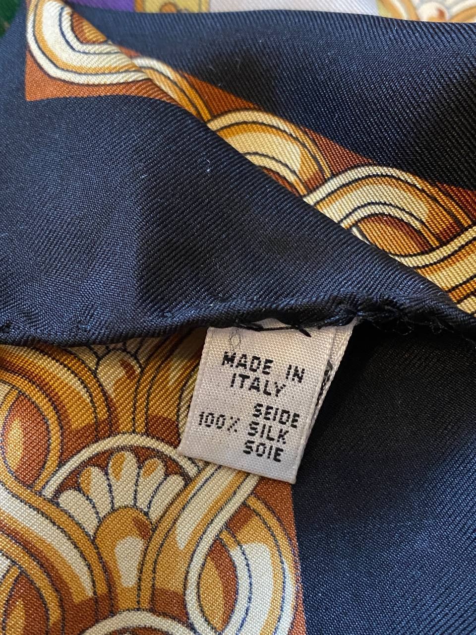 Other Vintage Jerome Leplat Butterfly Print Silk Scarf Size ONE SIZE - 5 Thumbnail
