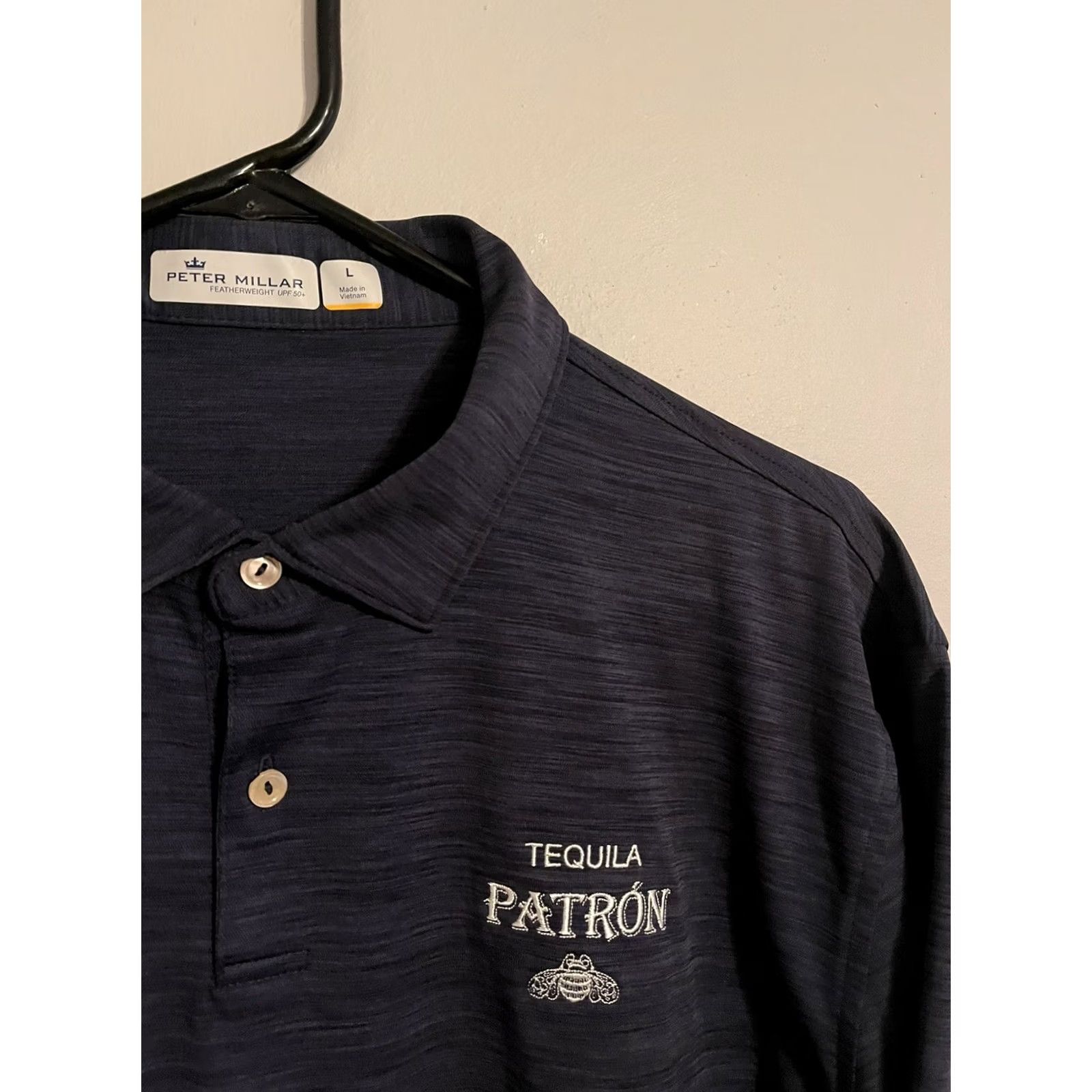 Peter Millar Patron Tequila Peter Millar Polo Golf Shirt Mens L Blue Featherweight UPF 50+ Size US L / EU 52-54 / 3 - 2 Thumbnail