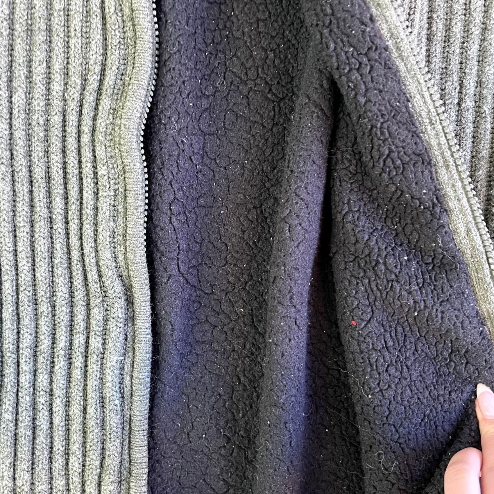 Weatherproof Weatherproof Vintage Sweater Mens L Green Full Zip Mock Neck Sherpa Lined Size US L / EU 52-54 / 3 - 3 Thumbnail