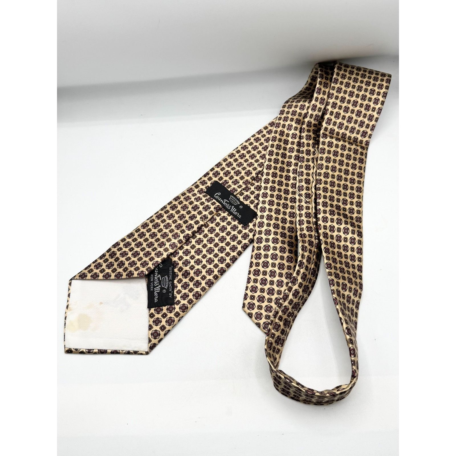 Countess Mara Vintage Countess Mara print satin tie Size ONE SIZE - 3 Thumbnail