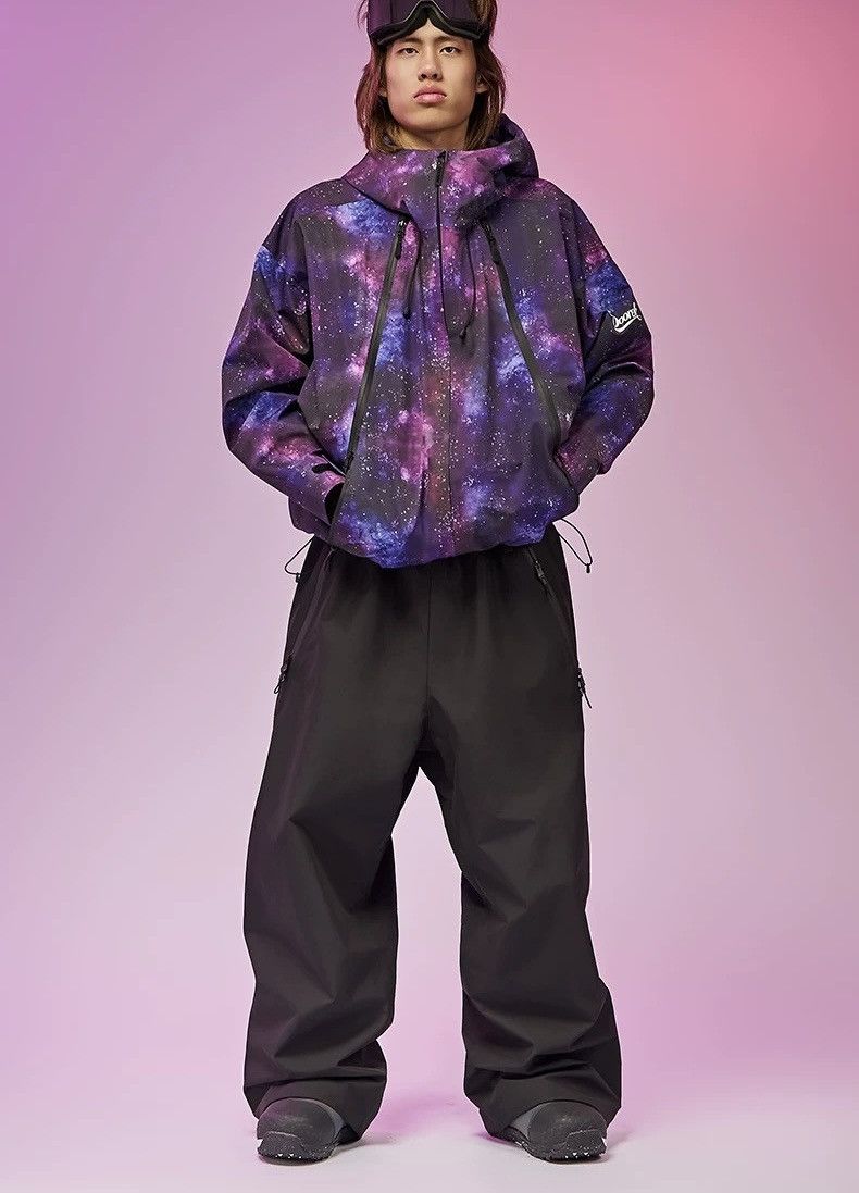 Other Purple Starry Sky Series Hard Shell Ski Jacket Size US 32 / EU 48 - 20 Thumbnail
