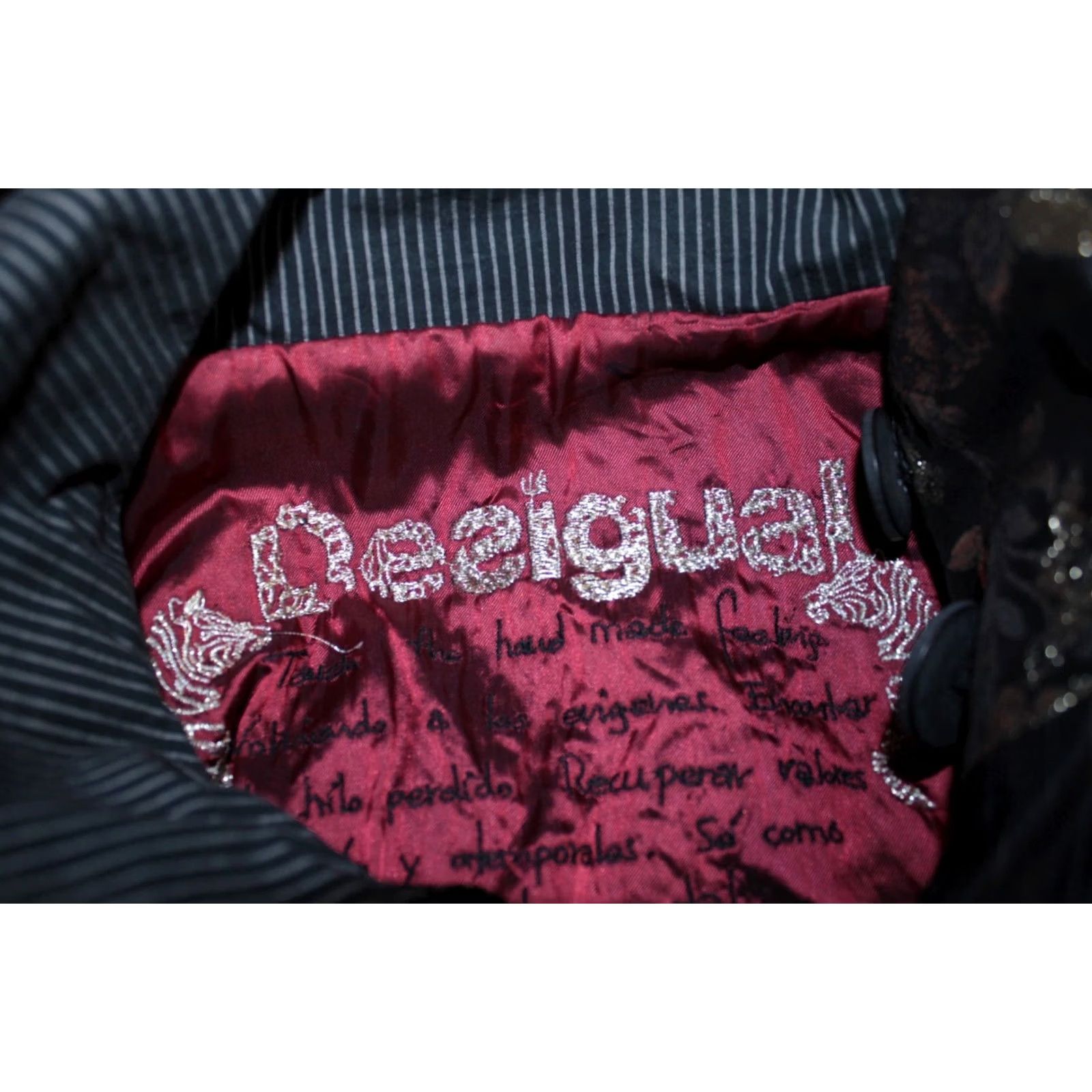 Desigual Desigual Coat Womens Size 38 Black Jacket Cardigan Coat Size XS / US 0-2 / IT 36-38 - 7 Thumbnail