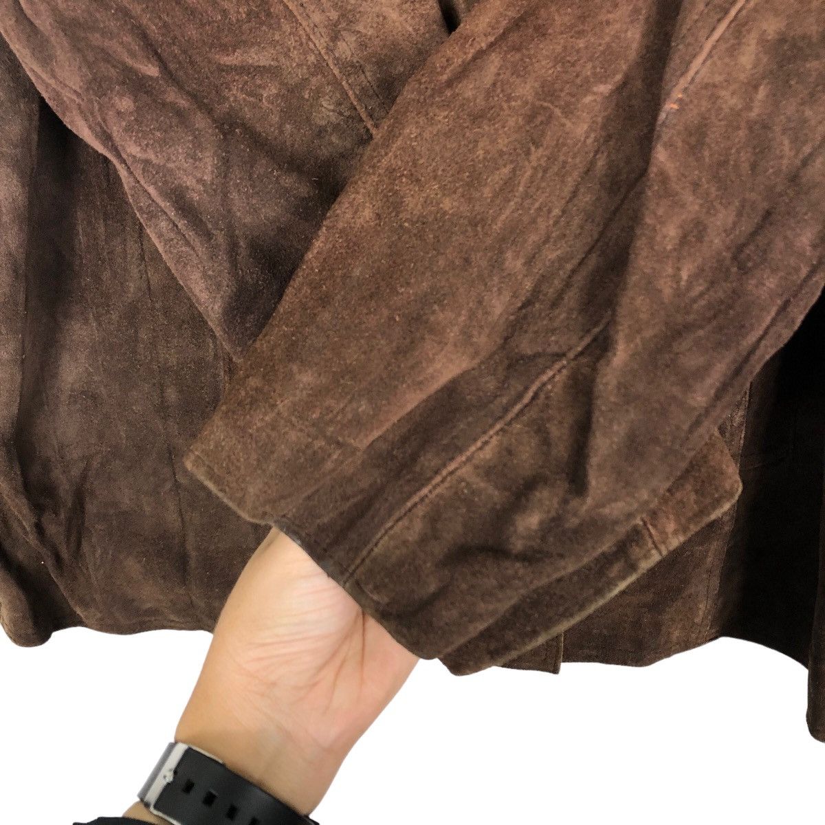 Genuine Leather 🔥90’s Vintage Genuine Leather Bomber Jacket Double Breast Size US M / EU 48-50 / 2 - 12 Thumbnail