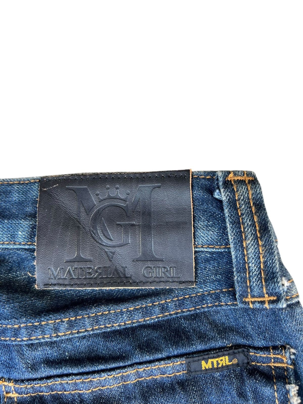 If Six Was Nine × Japanese Brand × Le Grande Bleu (L.G.B.) Material Girl Japan Distressed Denim Super Flare Jeans Size 26" / US 2 / IT 38 - 19 Thumbnail