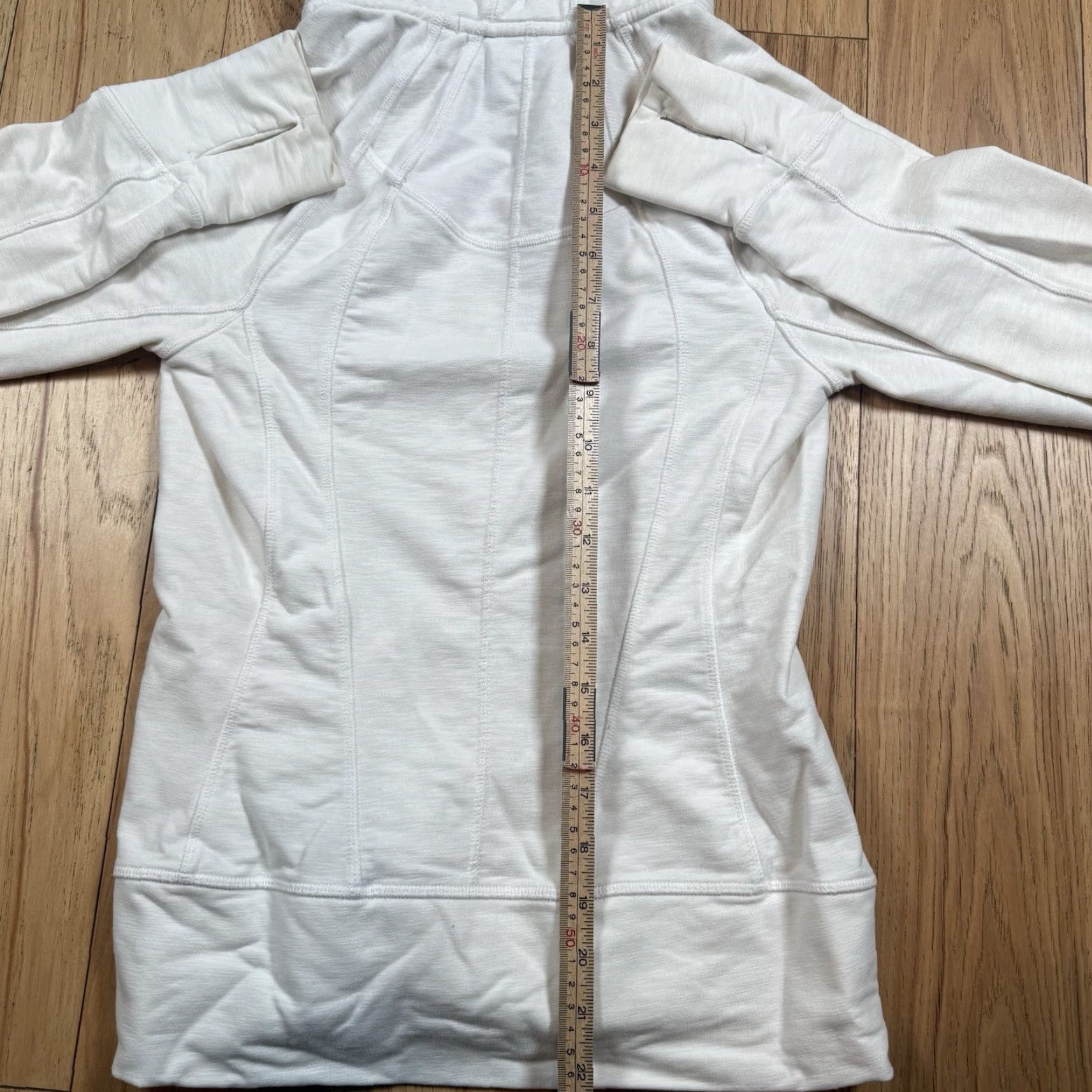 Athleta Athleta Hoodie Full Zip Women’s XS White Athletic Lightweight Regular Size Woman Women’s/XS? Size XS / US 0-2 / IT 36-38 - 7 Thumbnail