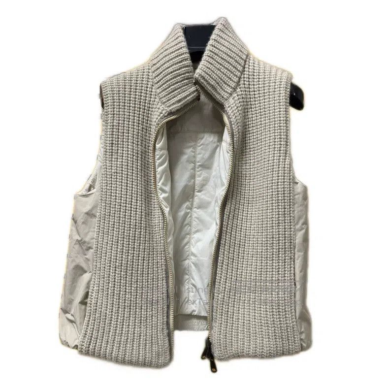 Brunello Cucinelli Brunello Cucinelli Cashmere Knit Down Vest, Two-Faced Styl Size XS / US 0-2 / IT 36-38 - 5 Thumbnail