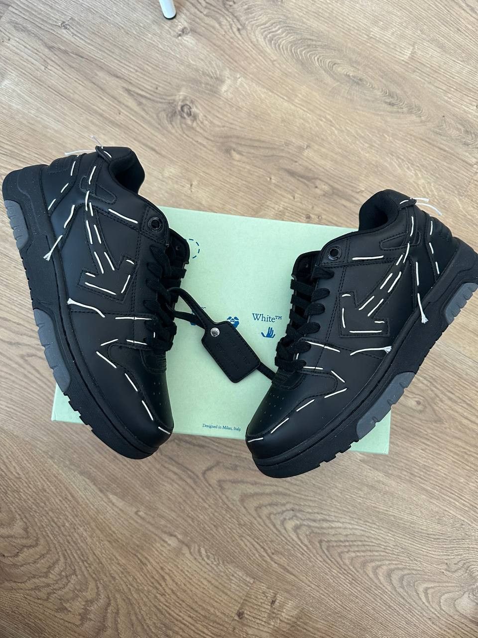 Off-White Out of Office Sartorial Stitch Sneakers in Black | Grailed