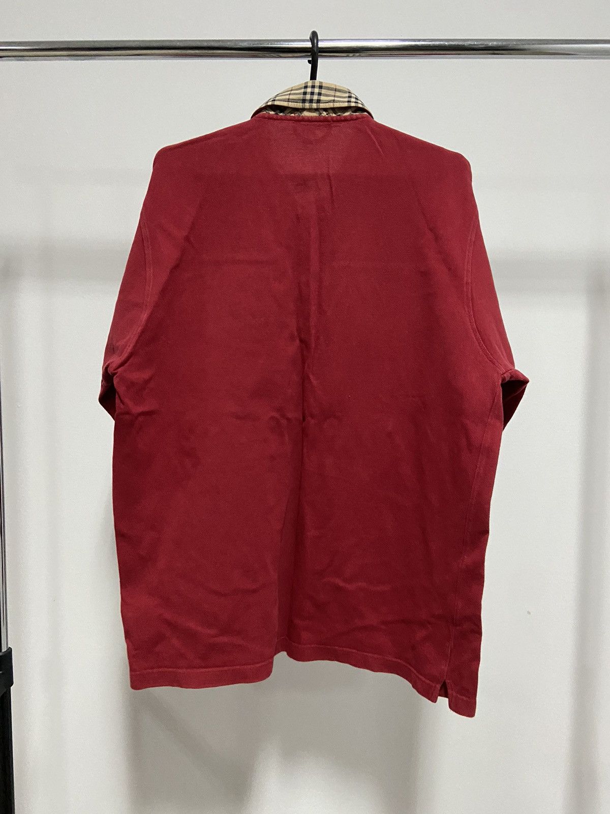 Burberry × Vintage Burberry T Shirt Polo Luxury Vintage nova check Size US L / EU 52-54 / 3 - 4 Thumbnail