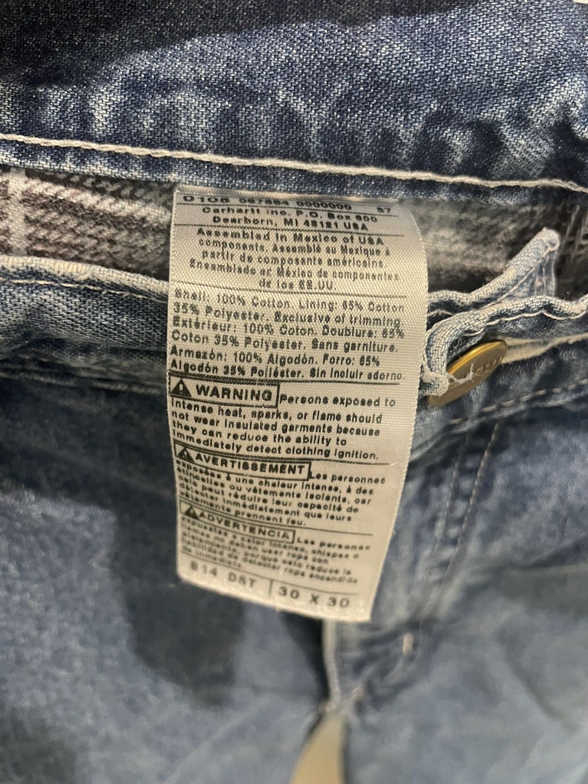 Carhartt × Carhartt Wip × Vintage Carhartt Fire Proof Denim Size US 31 - 2 Thumbnail