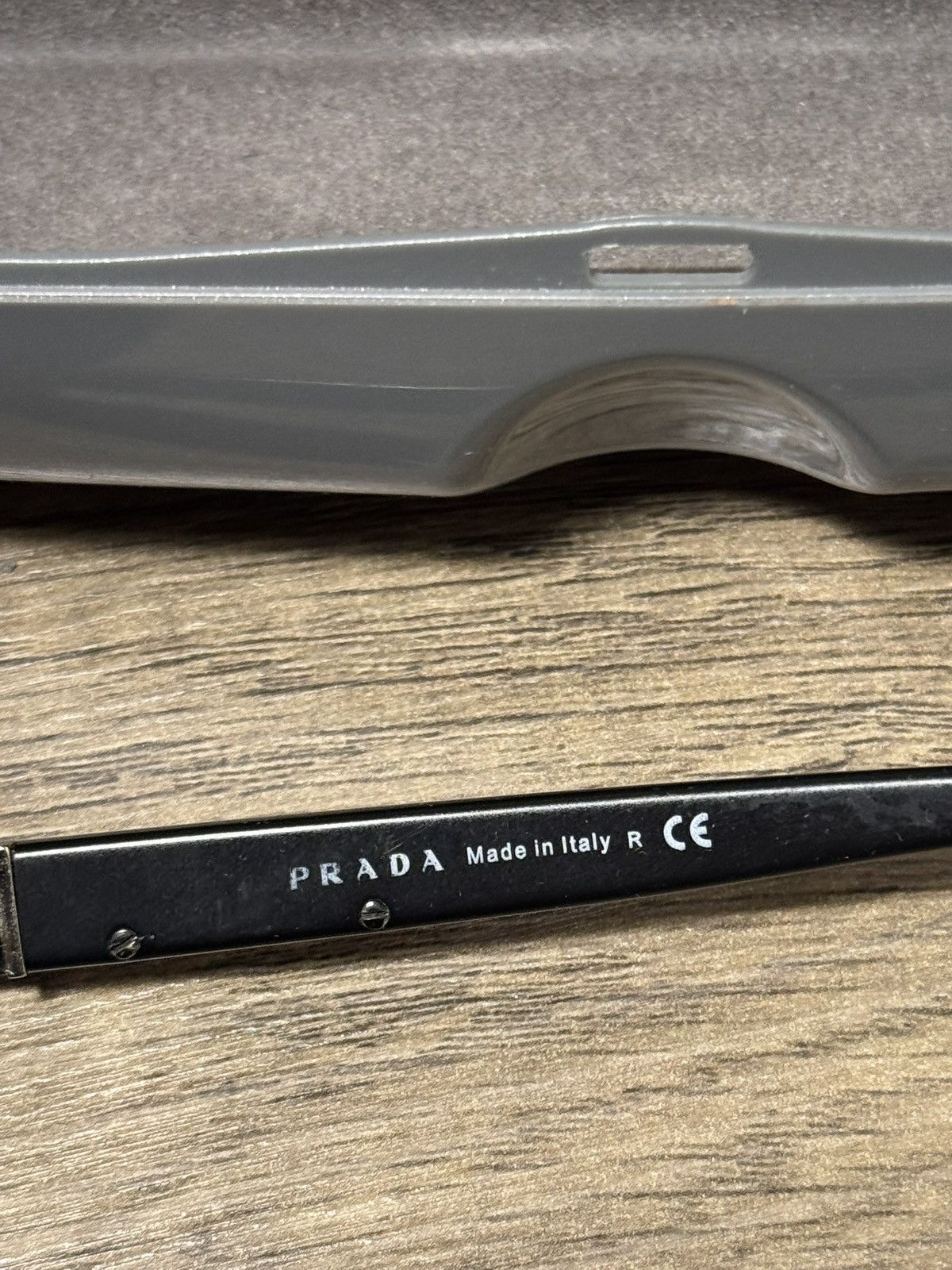Prada Prada SPR 510 Black Rectangular Sunglasses w/ Case Size ONE SIZE - 7 Thumbnail