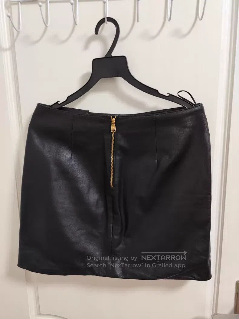 Versace Versace Pin leather skirt Size S / US 4 / IT 40 - 2 Thumbnail