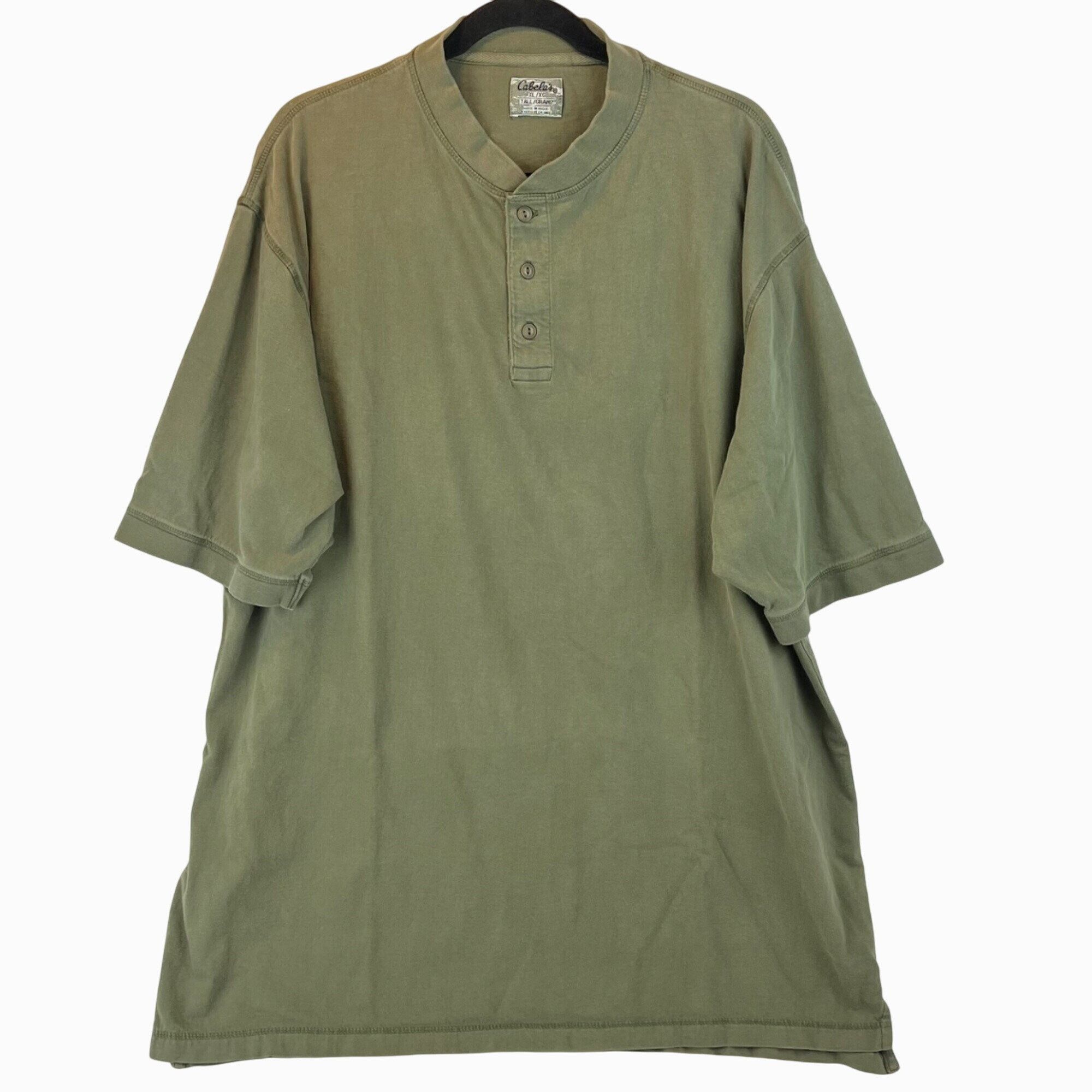 Chemise Cabela's Homme - Verte, 100% Coton, Flanelle épaisse - Taille M - Occasion