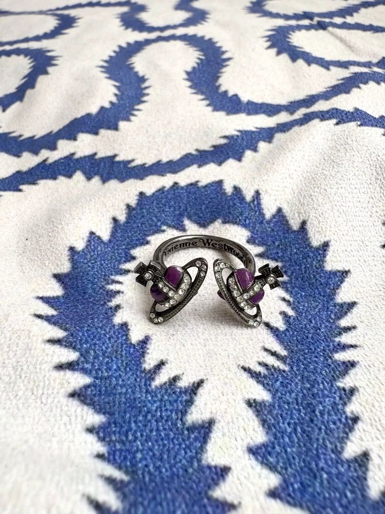 Vivienne Westwood Vivienne Westwood Vintage Purple Gemini Heart Ring Size ONE SIZE - 1 Thumbnail