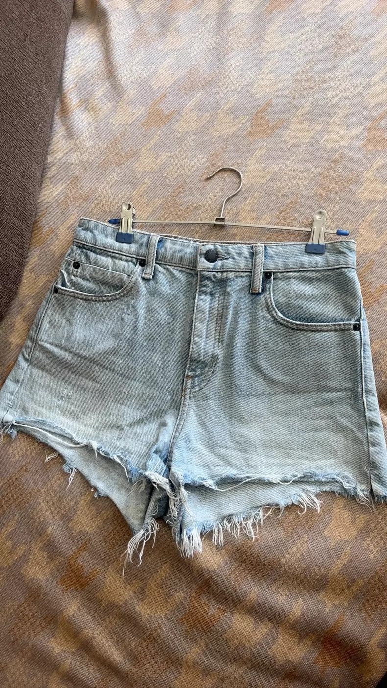 Alexander Wang Alexander Wang High-Waist Denim Shorts- Size 26" / US 2 / IT 38 - 1 Thumbnail