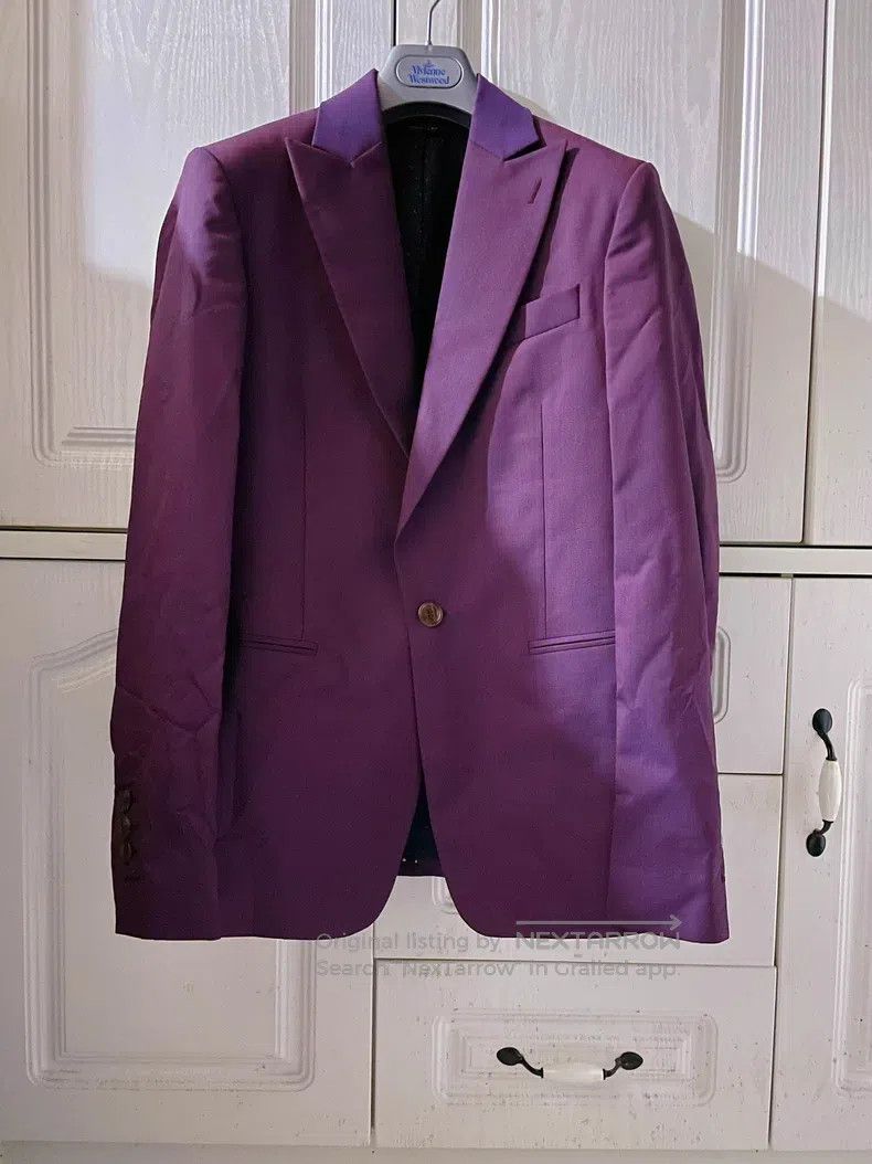 Vivienne Westwood Vivienne Westwood Wool Casual Suit, deep burgundy with mat Size 46R - 1 Thumbnail