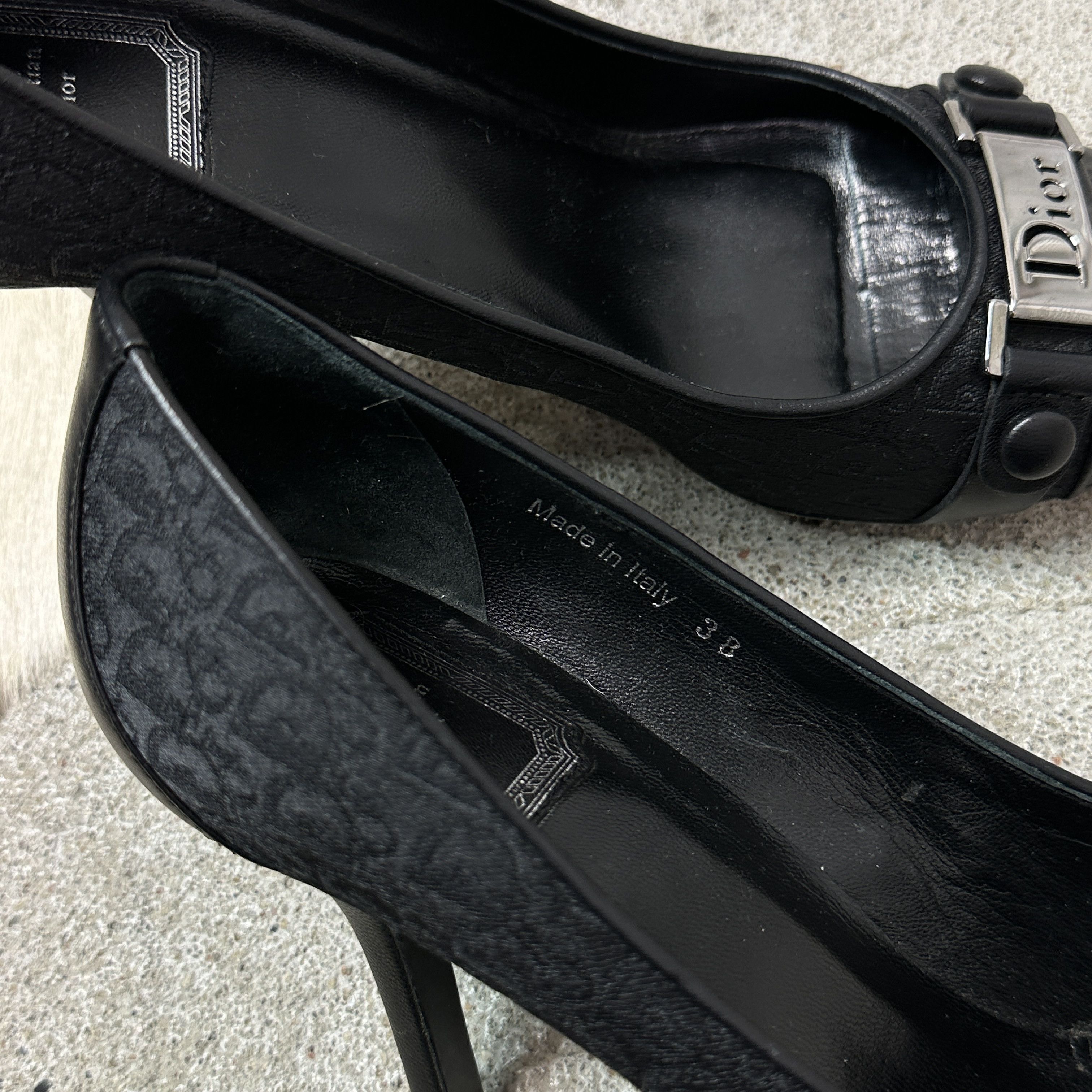 Dior Vintage Classy Christian Dior by John Galliano Heels Y2K Size US 8 / IT 38 - 6 Thumbnail