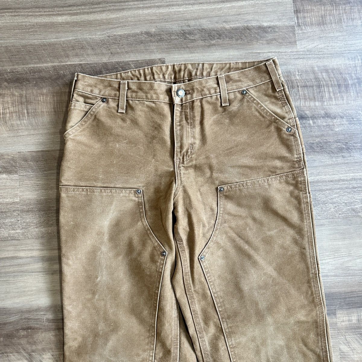 Carhartt × Vintage Carhartt Double Knee Tan Workpants Size 8 32” x 29.5” Size 32" / US 10 / IT 46 - 2 Thumbnail