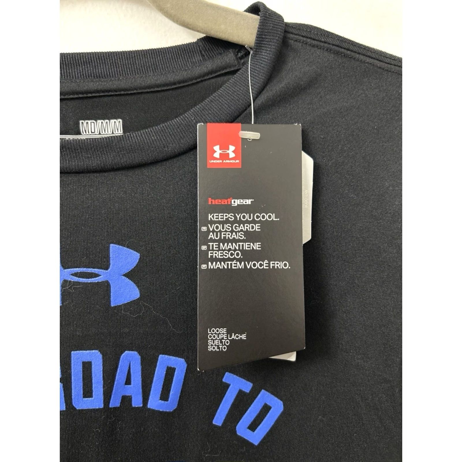 Under Armour Under Armour Shirt Mens M Black 2017 NCAA Division II Football Championship NWT HeatGear Logo Crew Neck Short Sleeve? Size US M / EU 48-50 / 2 - 5 Thumbnail