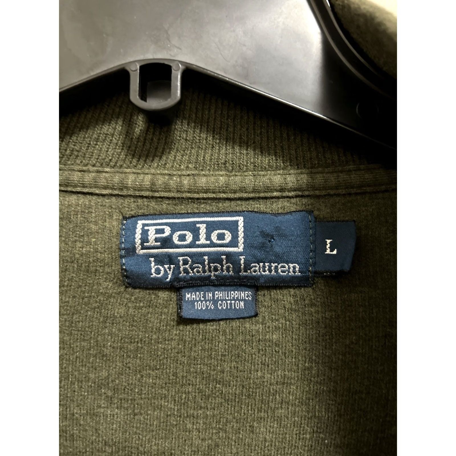 Ralph Lauren Polo Ralph Lauren Sweater Mens L Green Olive Ribbed Full Zip Hoodie Pony YKK Size US L / EU 52-54 / 3 - 6 Thumbnail