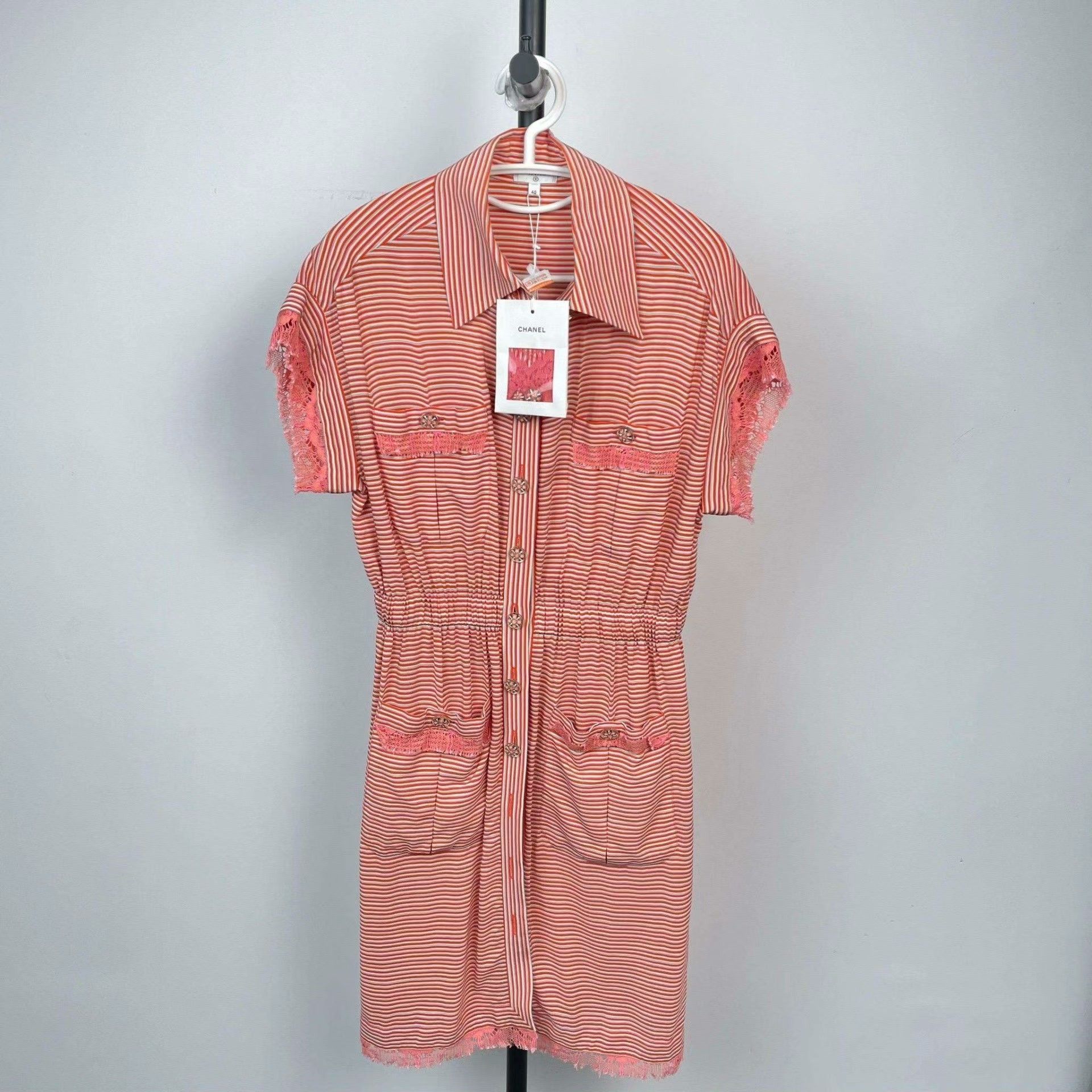 Chanel Chanel Silk White Dress S Women Size S / US 4 / IT 40 - 1 Thumbnail