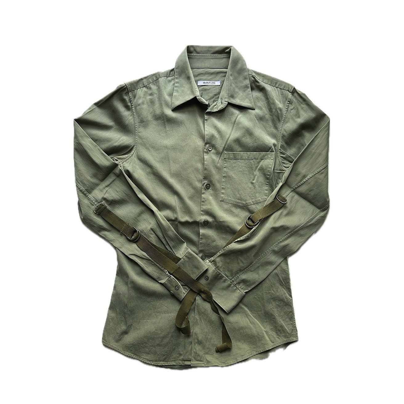 Helmut Lang Archive Helmut Lang Strapped Button Up longsleeve Size US M / EU 48-50 / 2 - 1 Thumbnail
