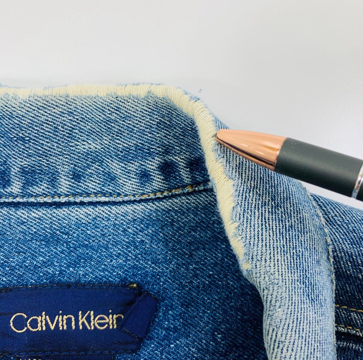 Calvin Klein Vintage Calvin Klein Denim Jacket w/ Natural Fade (XL) Size US XL / EU 56 / 4 - 5 Thumbnail