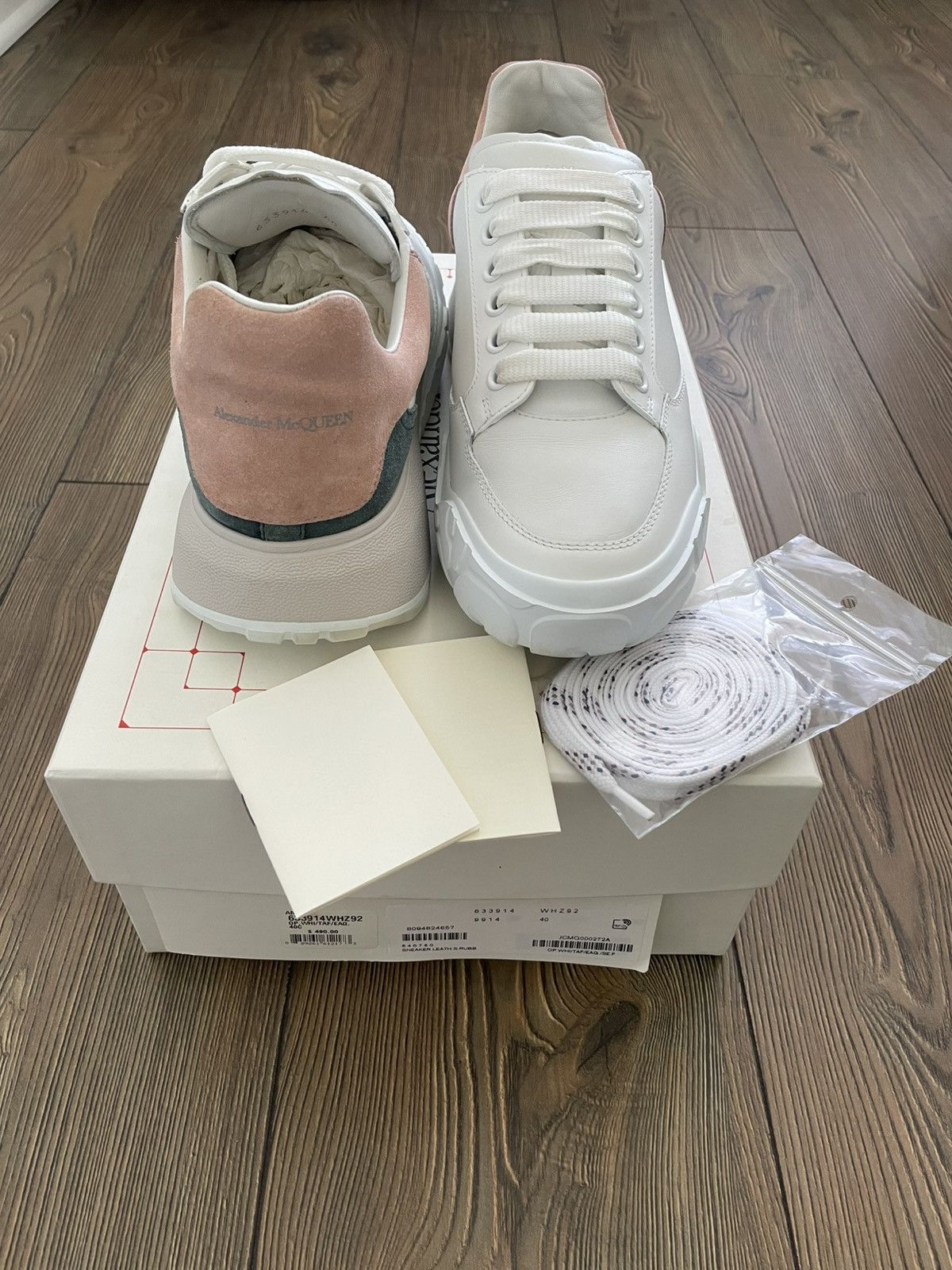 Alexander McQueen Alexander McQueen Court Leather Low Top Sneakers Women’s Size US 10 / IT 40 - 1 Thumbnail