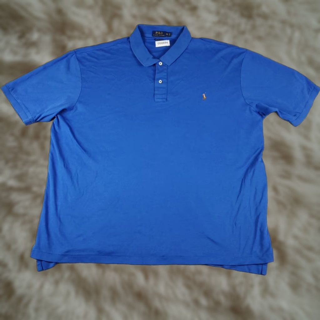 Ralph Lauren Ralph Lauren Shirt Mens 3XLT Blue Polo Pony Casual Short Sleeve Size US XXL / EU 58 / 5 - 1 Thumbnail