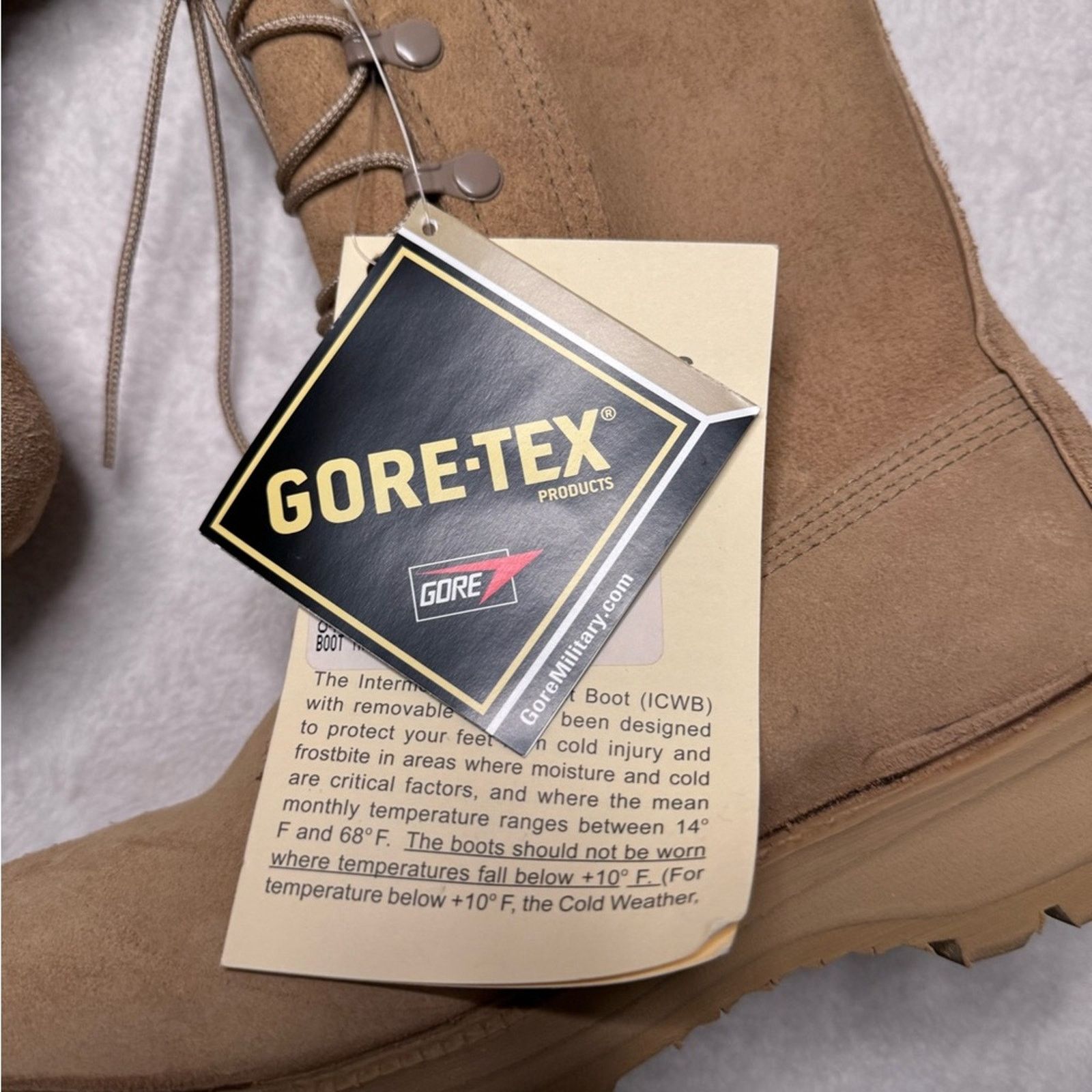 Goretex Belleville Sand Tan Cold Weather Combat Boots 08-D-1043 5 W Size US 5 / IT 35 - 2 Thumbnail