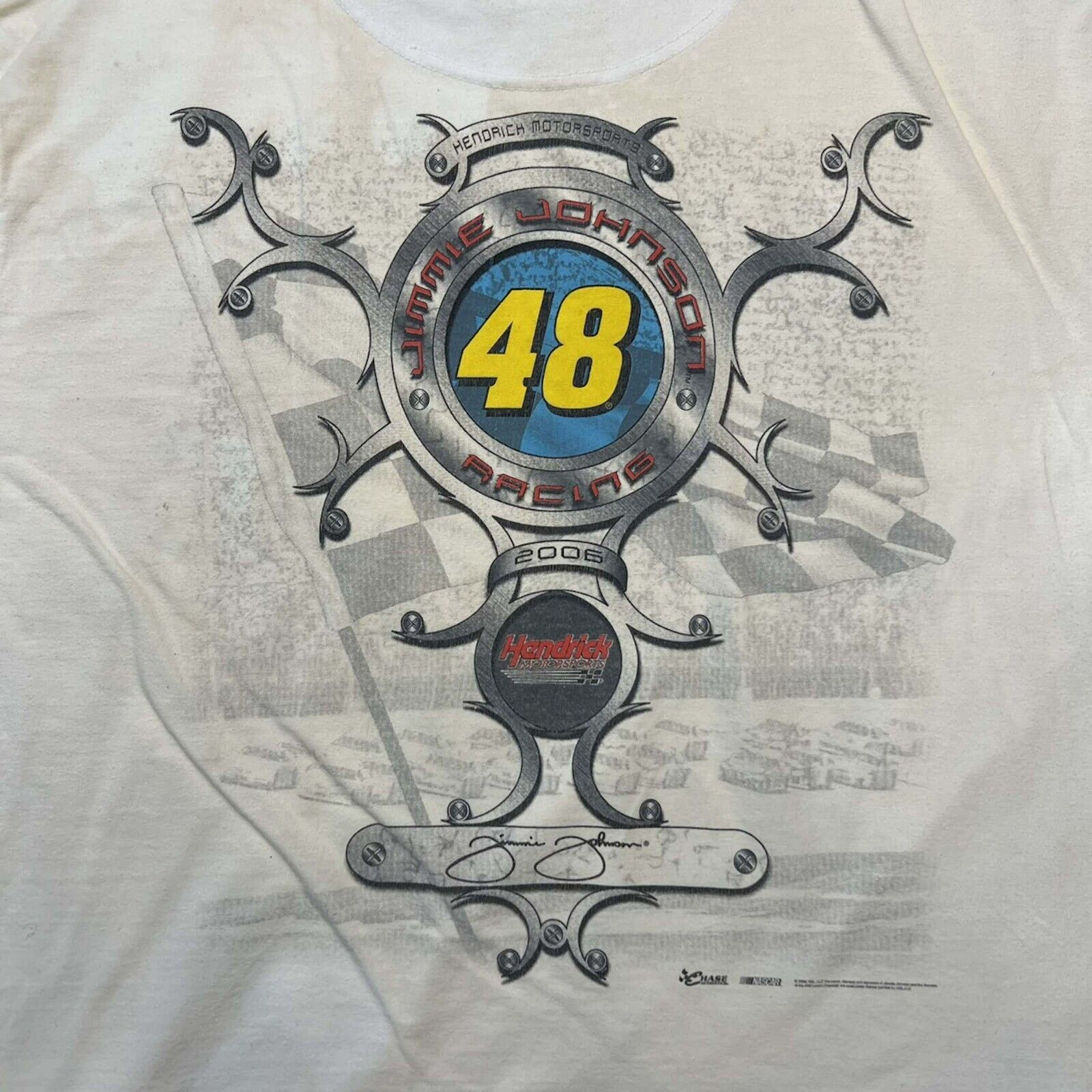 Chase Authentics × NASCAR 2006 Chase Athletic Jimmie Johnson T Shirt NASCAR Racing Tee Size US XL / EU 56 / 4 - 7 Thumbnail