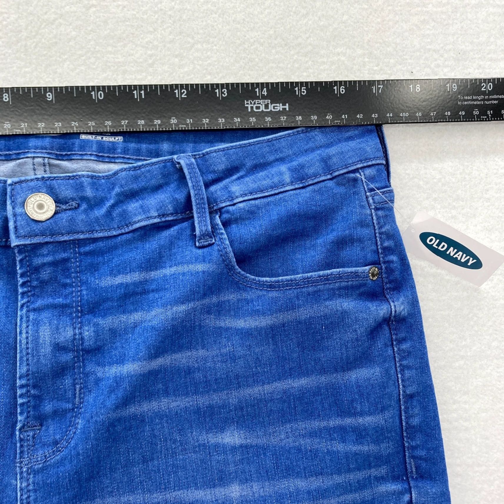 Old Navy Old Navy Rockstar Jeans Women's 14 Skinny Medium Wash Blue Stretch Denim Jeans Size 24" / US 00 / IT 34 - 7 Thumbnail