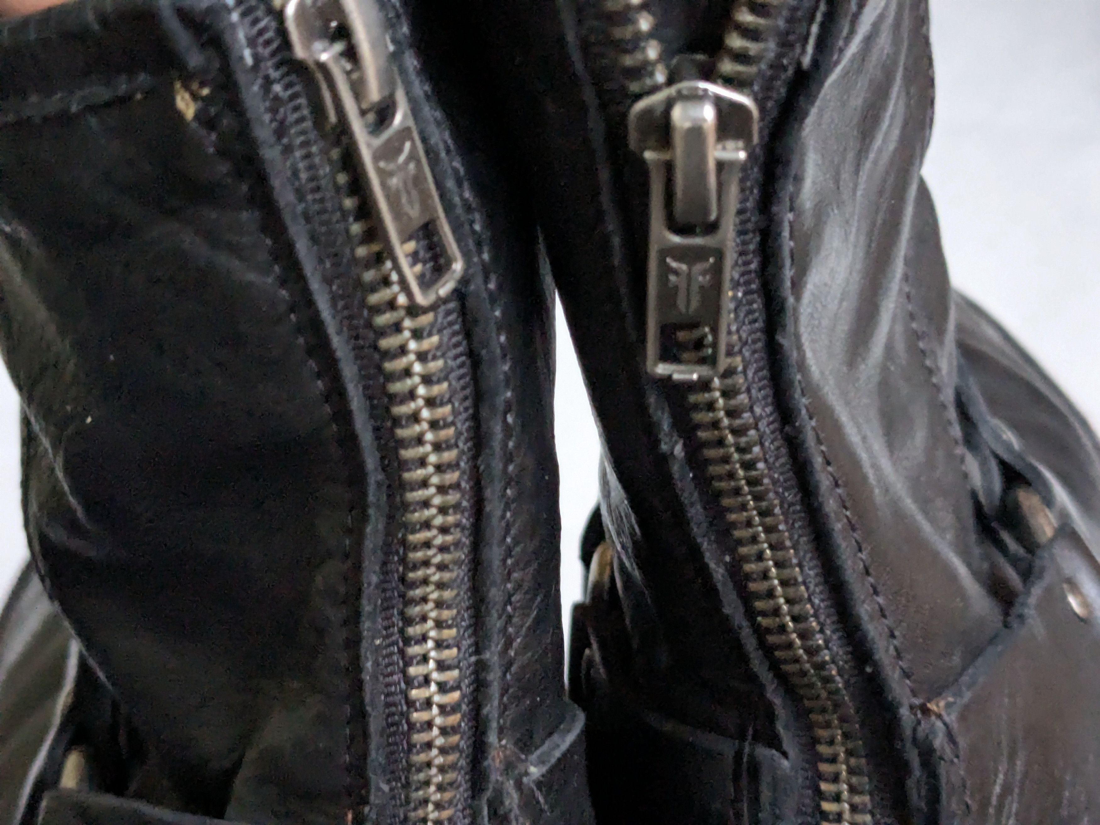 Frye Frye Harness Boots Black 10.5 D Back Zip Straps Size US 10.5 / EU 43-44 - 16 Thumbnail