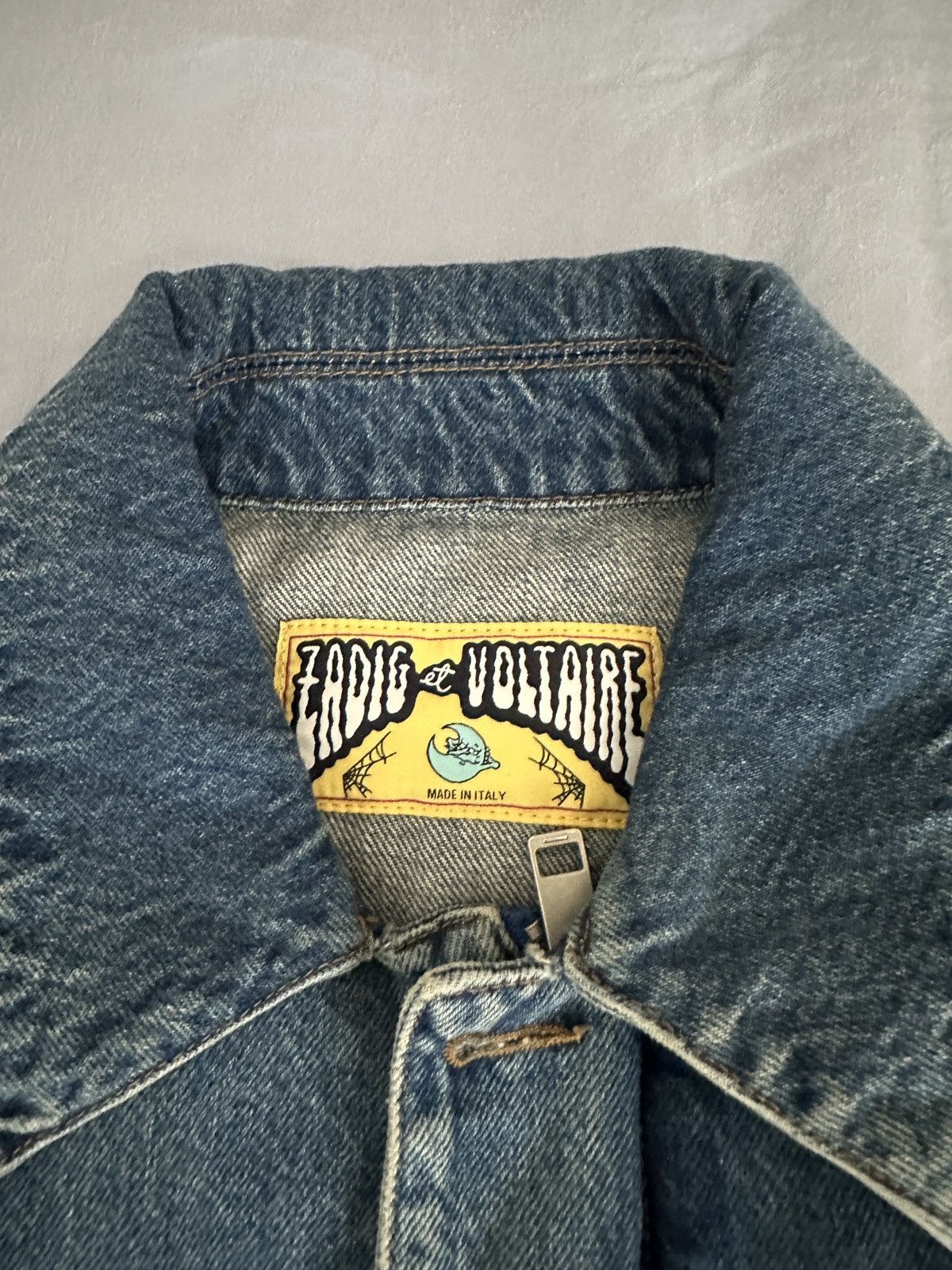 Zadig & Voltaire NWOT Cropped Zadig & Voltaire Denim Jacket Size US L / EU 52-54 / 3 - 2 Thumbnail