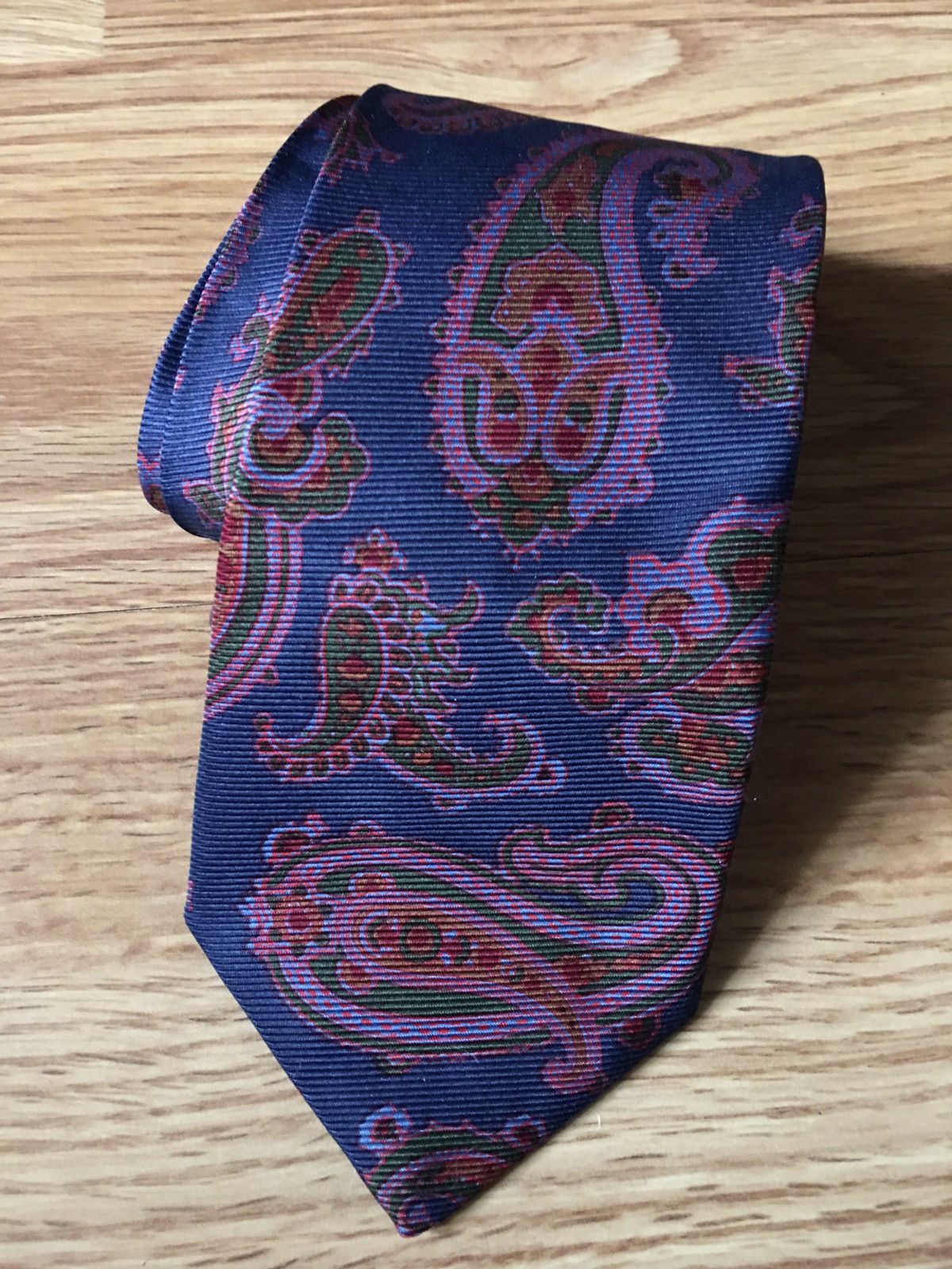 Burberry × Vintage Burberry’s Paisley Pattern Vintage Silk Mens Tie Size ONE SIZE - 1 Thumbnail