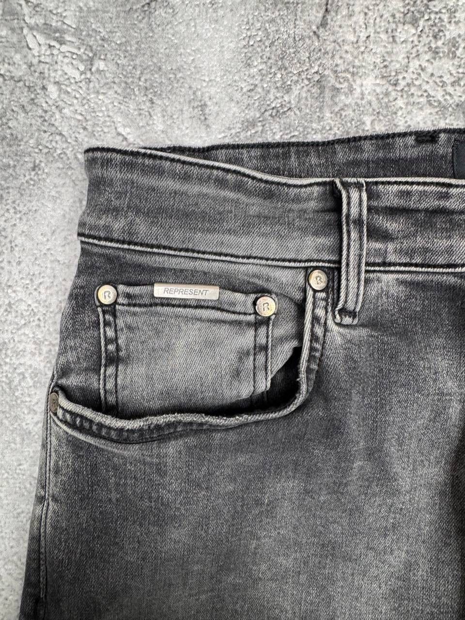 Represent Clo. Represent Men Destroyer Denim Shadow Distressed Jeans Grey Size US 34 / EU 50 - 5 Thumbnail