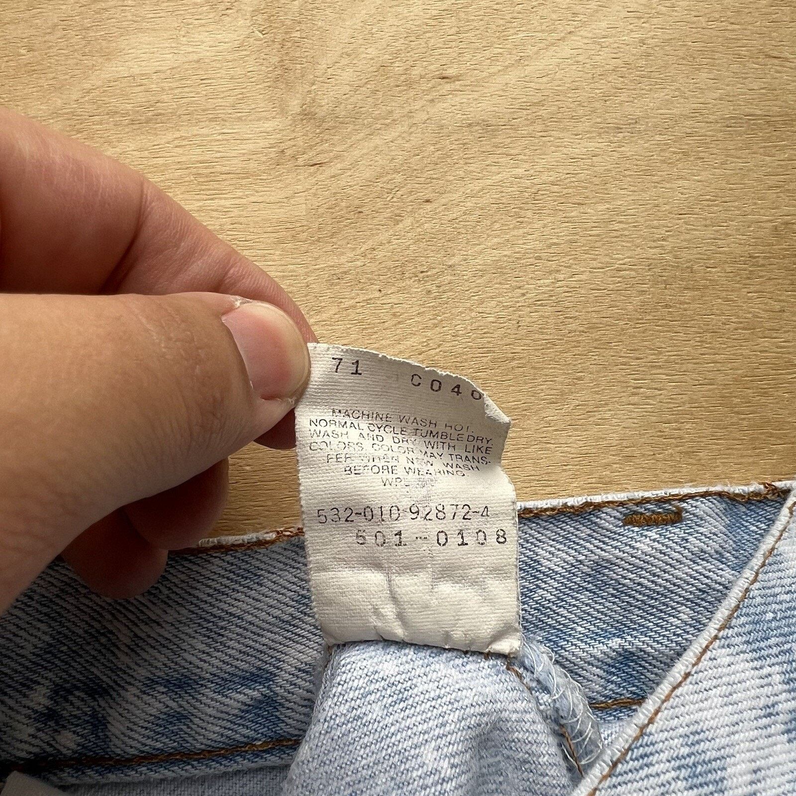 Levi's × Vintage Vintage Levis 501 Jeans 34x28 Blue 80s Denim Made in USA Size US 34 / EU 50 - 5 Thumbnail