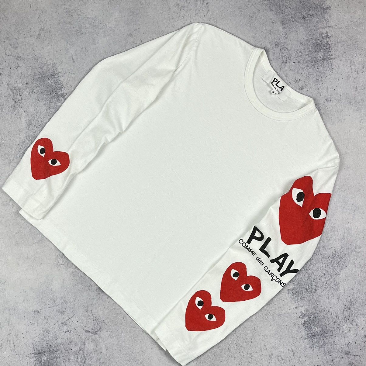 Comme des Garcons Comme Des Garcons Heart Big Logo Y2K Long Sleeve Shirt Size US XS / EU 42 / 0 - 1 Thumbnail