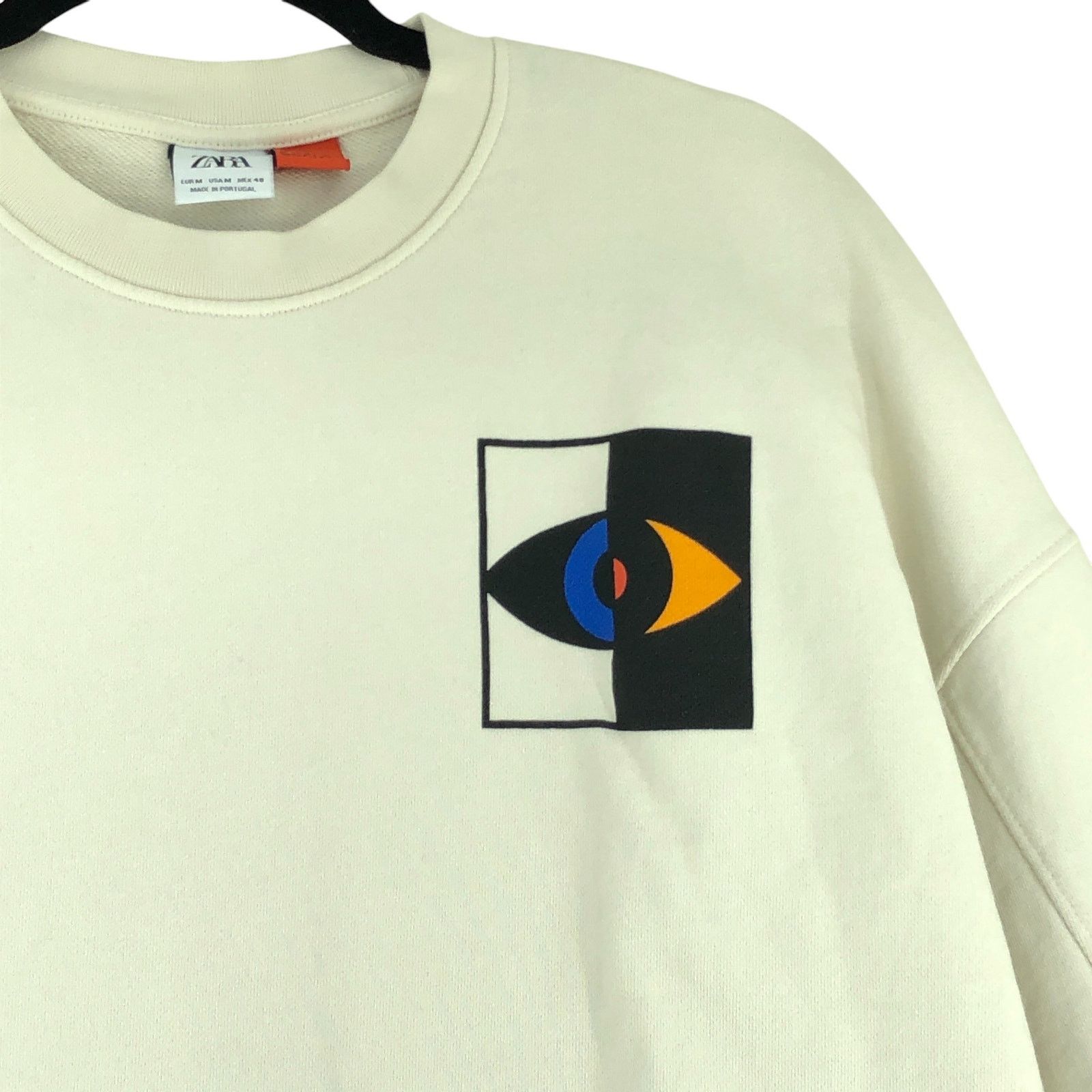 Zara Zara x Marco Oggian Size M Sweatshirt Beige *TINY FLAW Size US M / EU 48-50 / 2 - 7 Thumbnail