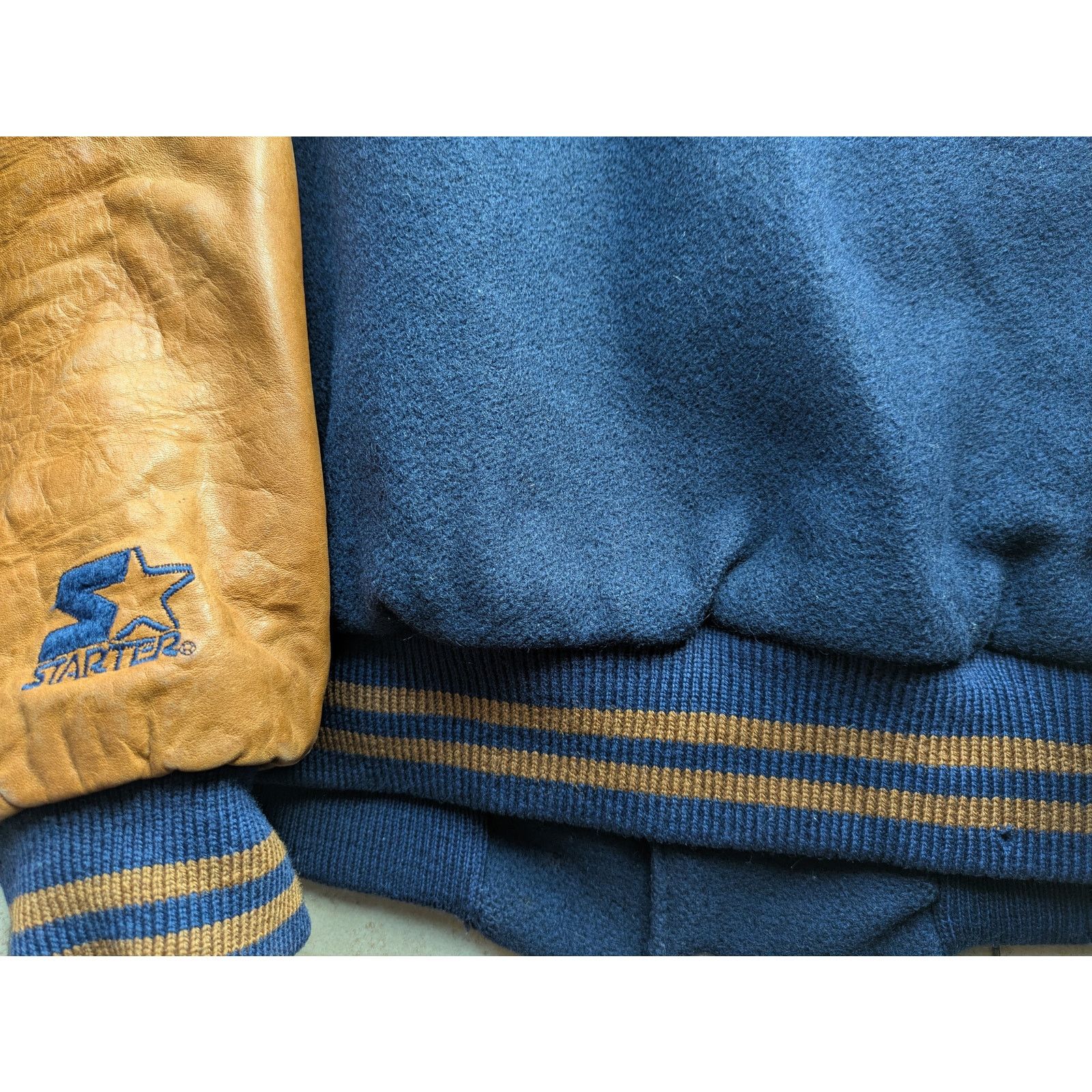 NFL × Starter SD Chargers RARE 90s STARTER varsity LEATHER wool M NFL vtg Size US M / EU 48-50 / 2 - 8 Thumbnail