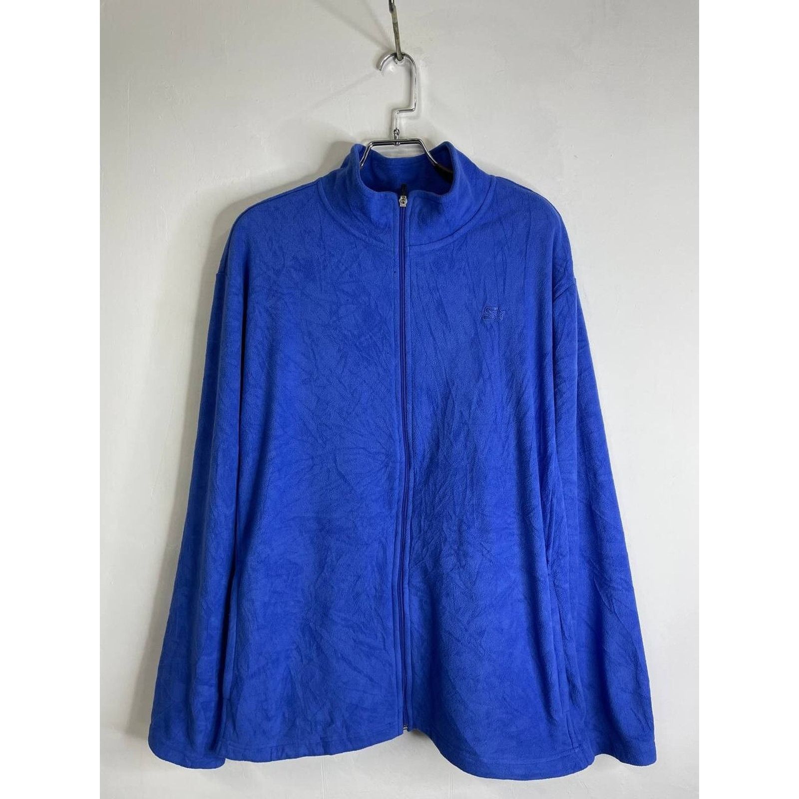 Starter Vintage Starter Blue Full Zip Fleece Jacket Size 2XL Size US XXL / EU 58 / 5 - 2 Thumbnail