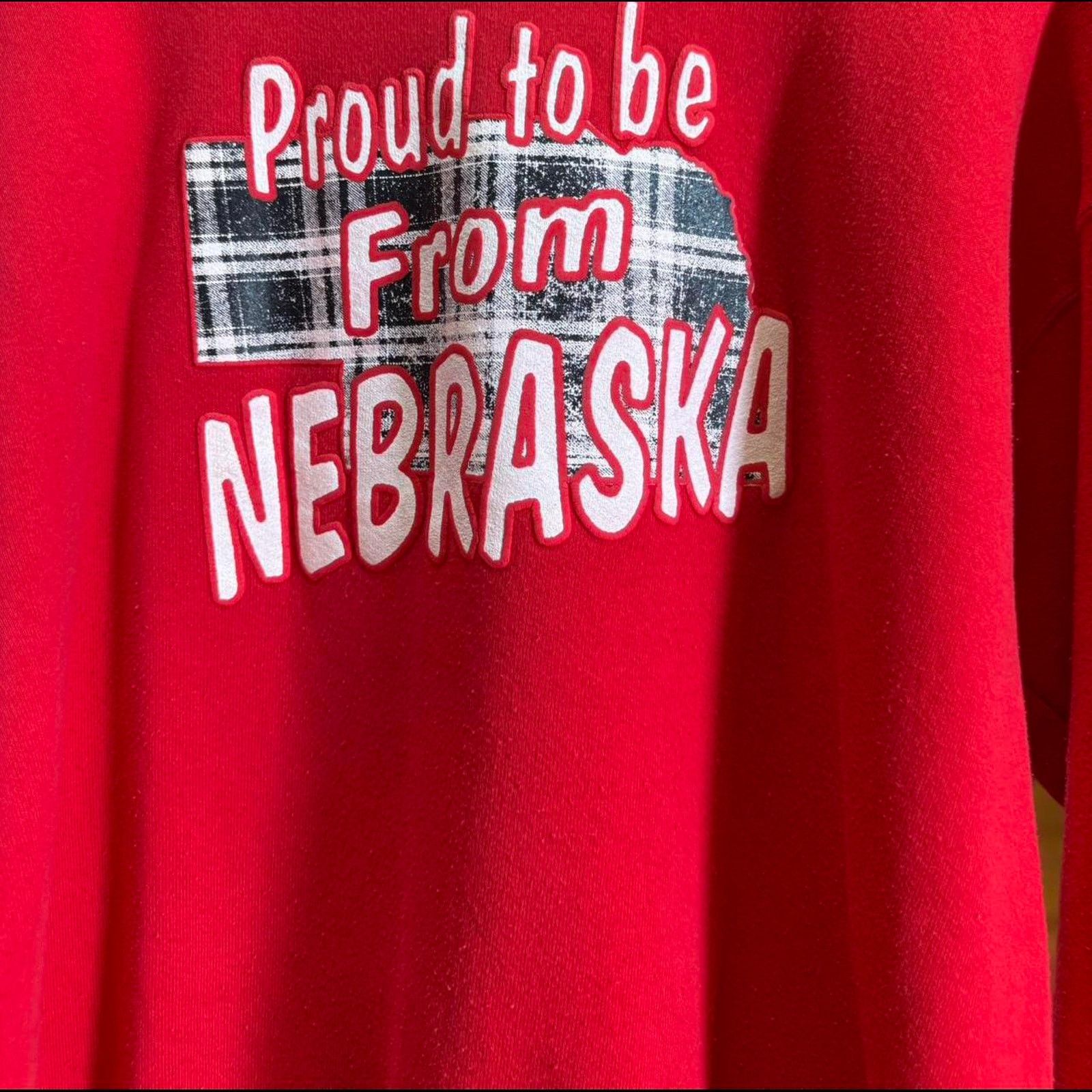 Vintage Vintage 90s Proud to be from Nebraska Huskers Crewneck Size US L / EU 52-54 / 3 - 3 Thumbnail