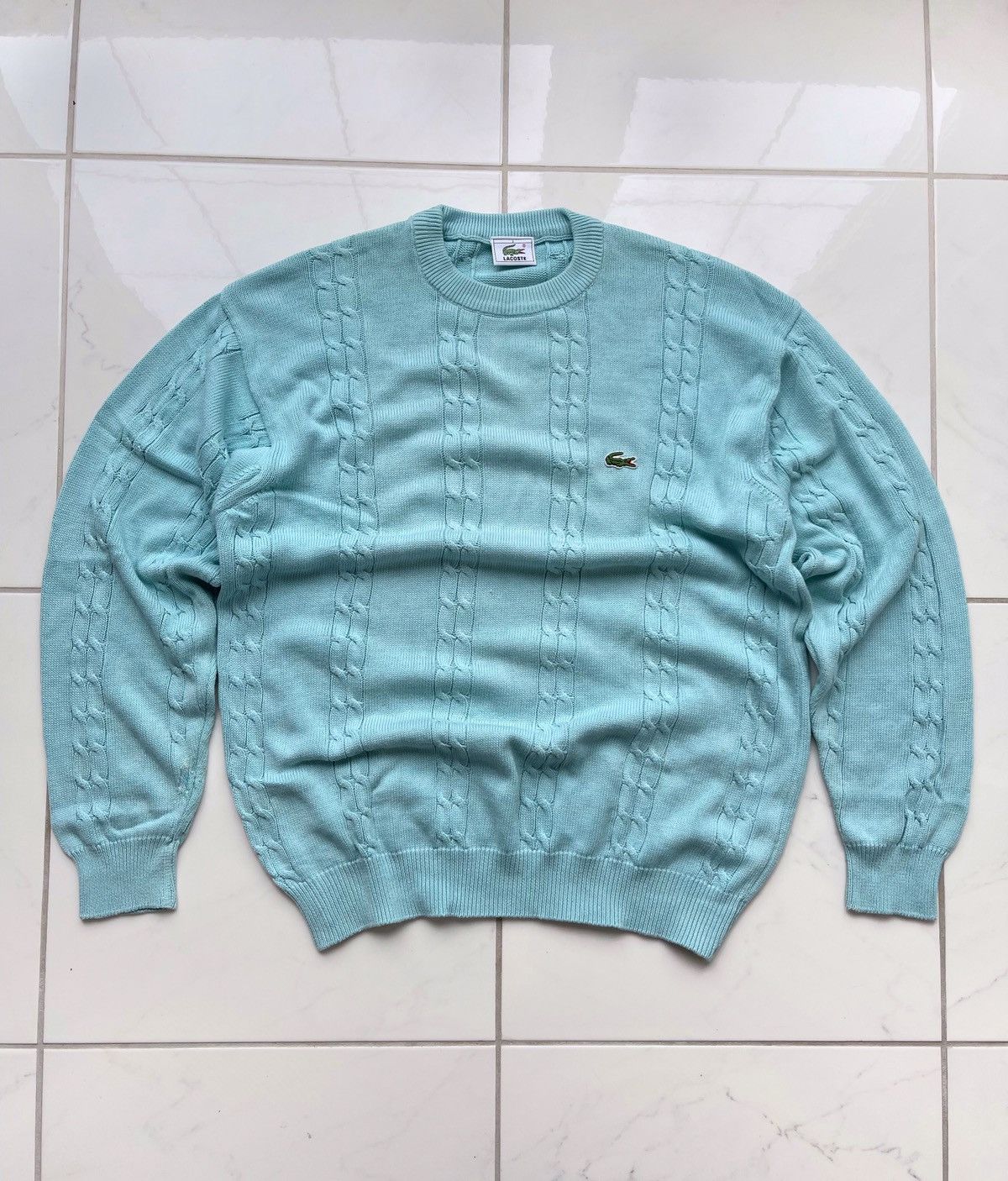 Lacoste × Vintage RARE Vintage 90’s Lacoste Sweater Y2k Size US L / EU 52-54 / 3 - 1 Thumbnail