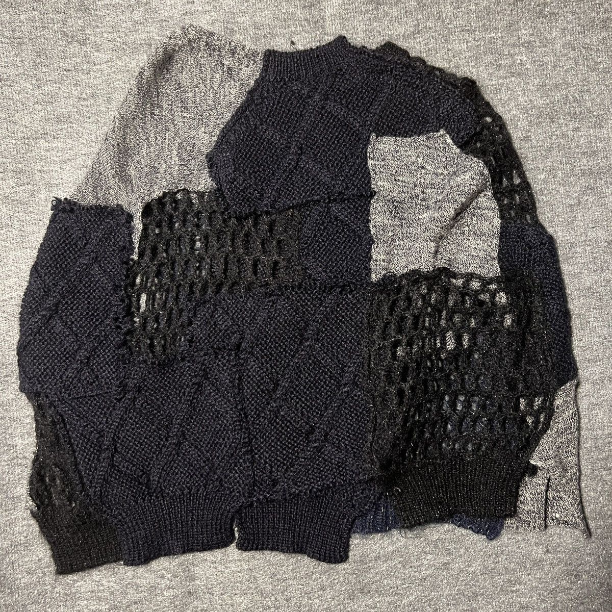 Comme des Garcons × Junya Watanabe Junya Watanabe Comme Des Garcons Knit Patchwork Sweater Size US M / EU 48-50 / 2 - 3 Thumbnail