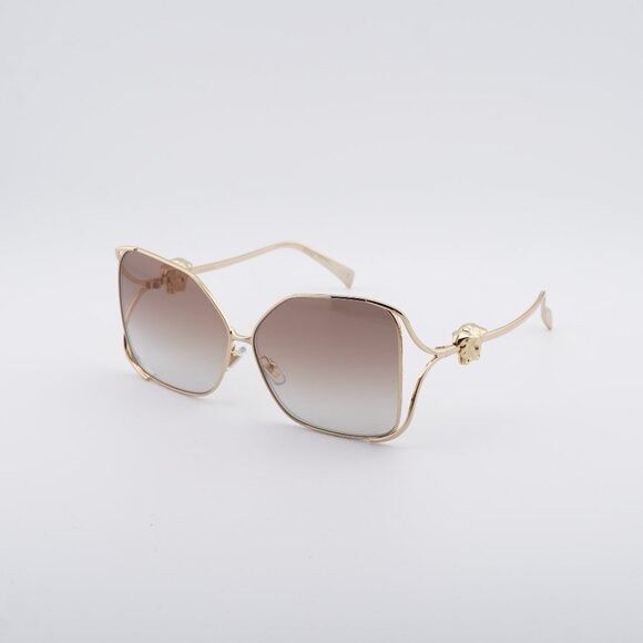 Versace Versace VE2288 1002B8 Sunglasses Gold Square Frame, Brown Size ONE SIZE - 3 Thumbnail