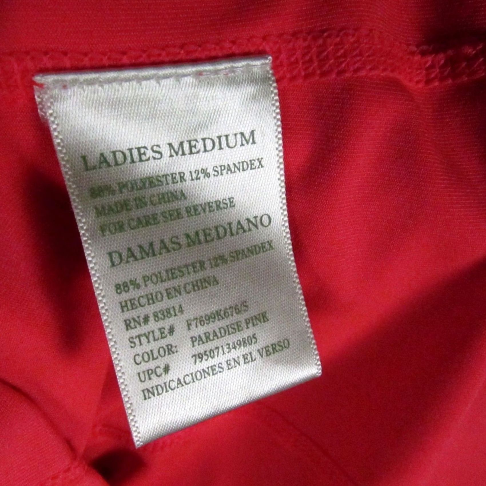 Vintage Tangerine Womens Activewear Jacket Medium Red Full Zip Pockets Athletic Track Jacket Size M / US 6-8 / IT 42-44 - 6 Thumbnail